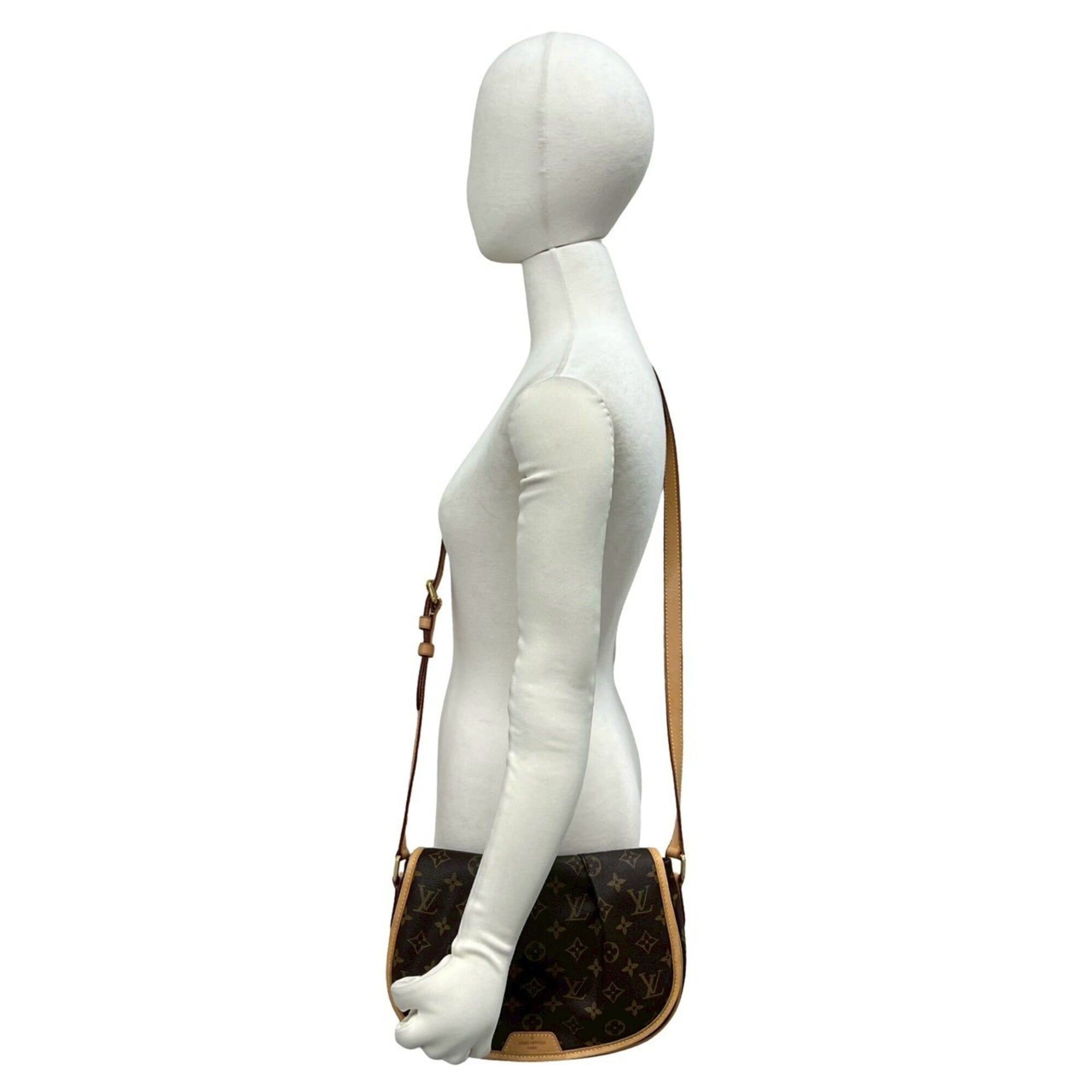 Louis Vuitton LOUIS VUITTON Menilmontant PM Monogram Leather Shoulder Bag/Pochette, Brown, 19517 Size ONE SIZE - 2 Thumbnail