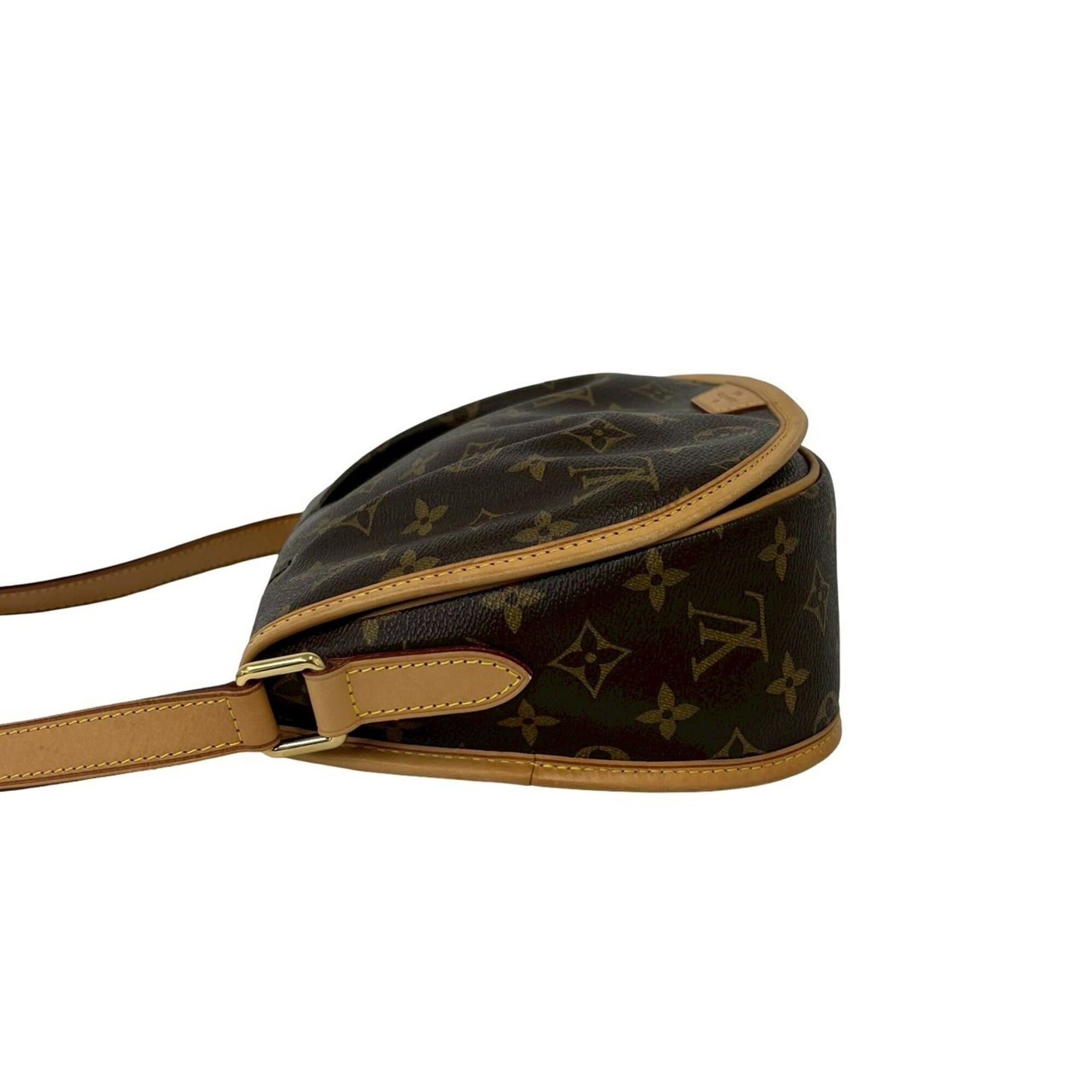 Louis Vuitton LOUIS VUITTON Menilmontant PM Monogram Leather Shoulder Bag/Pochette, Brown, 19517 Size ONE SIZE - 5 Thumbnail