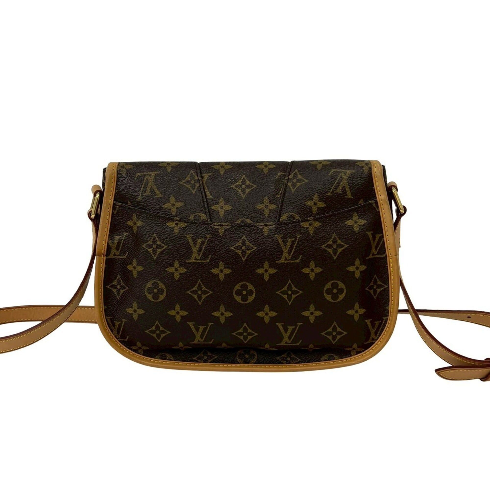 Louis Vuitton LOUIS VUITTON Menilmontant PM Monogram Leather Shoulder Bag/Pochette, Brown, 19517 Size ONE SIZE - 3 Thumbnail