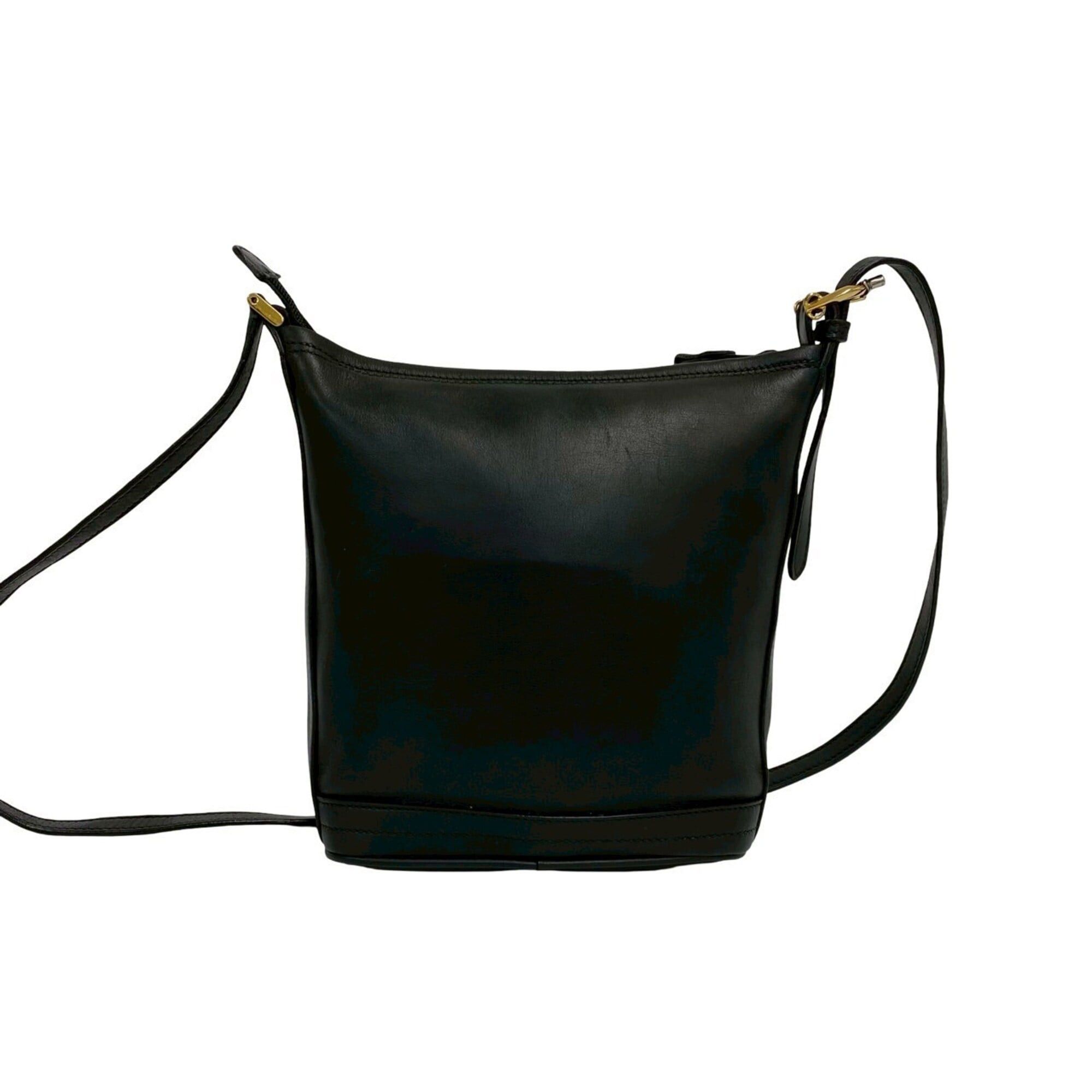 Gucci GUCCI Vintage GG Logo Leather Shoulder Bag/Sacoche/Pouch, Black, 38502 Size ONE SIZE - 3 Thumbnail