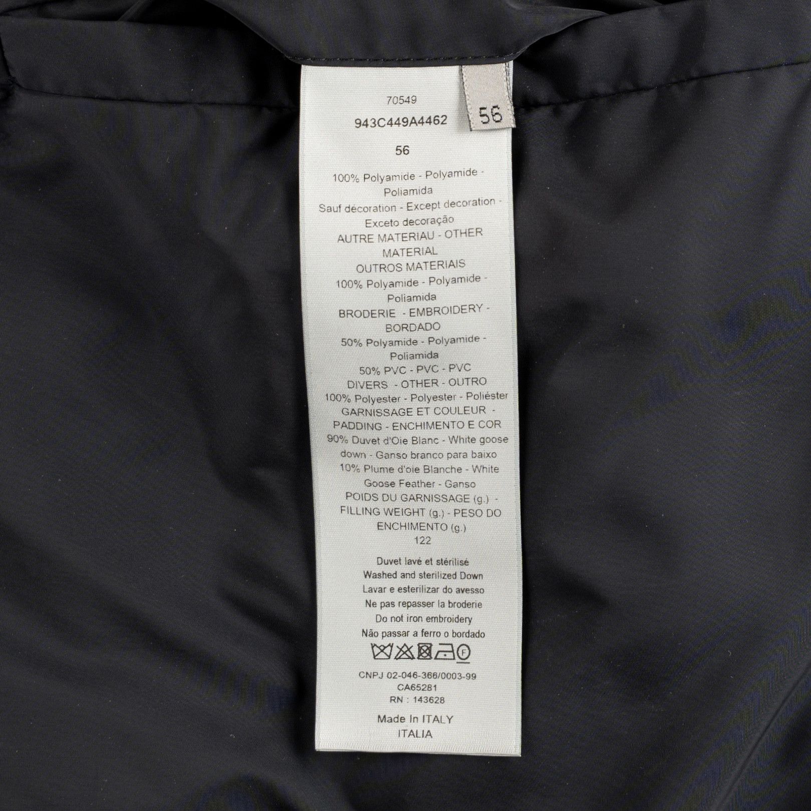 Dior Dior Oblique Down Jacket Bleu Size US L / EU 52-54 / 3 - 6 Thumbnail