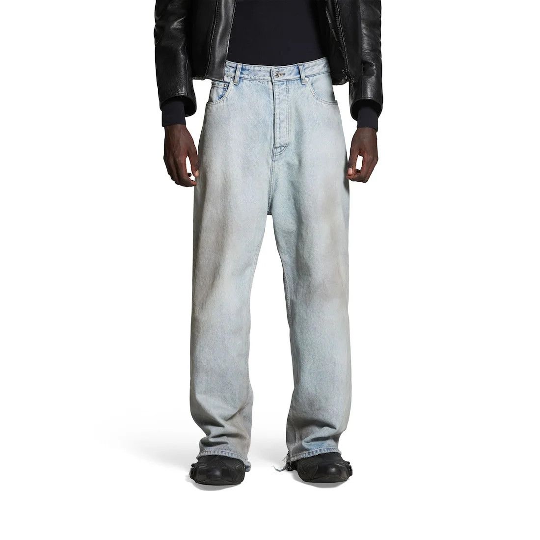 Balenciaga baggy pants in blue dirty effect Size US 33 - 4 Thumbnail