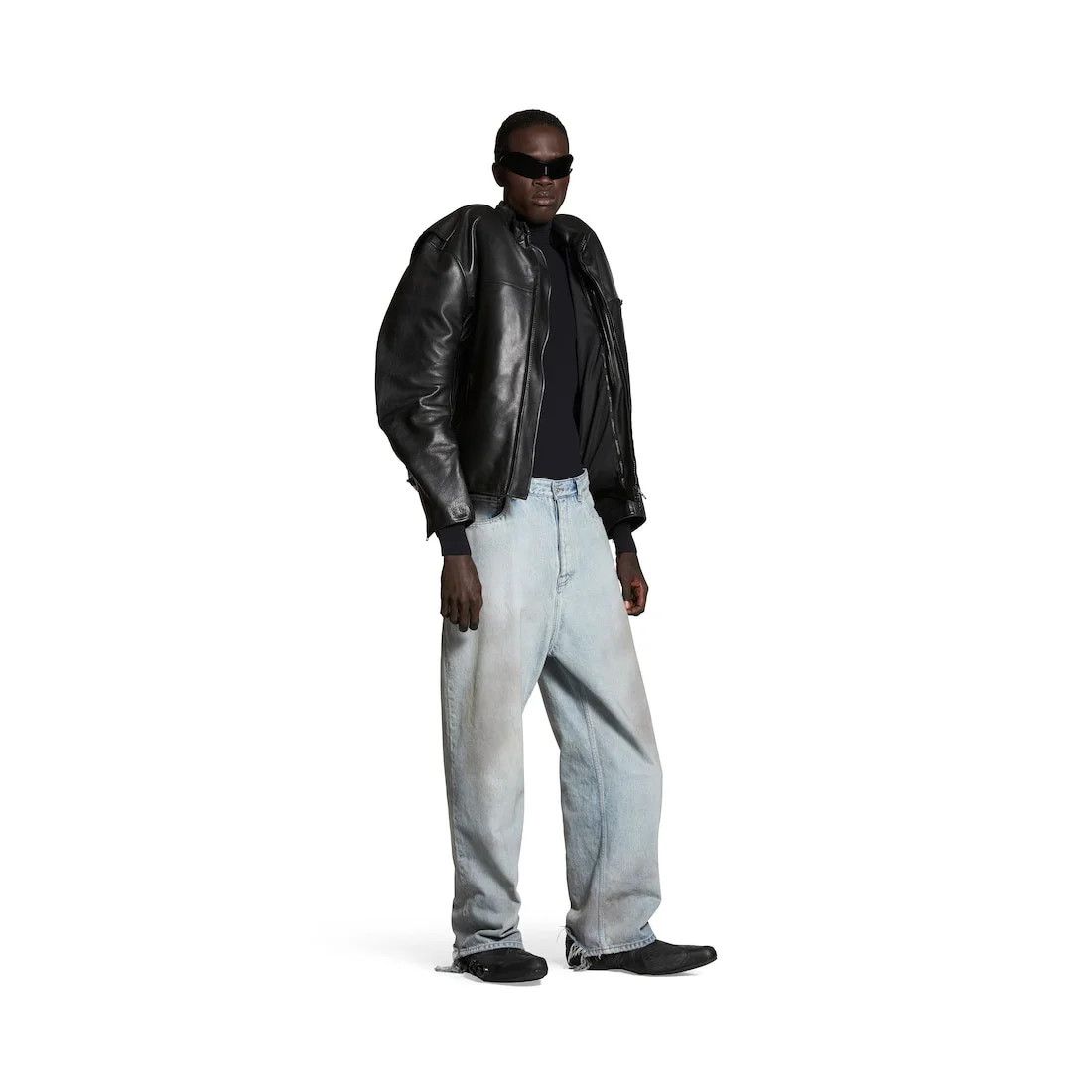 Balenciaga baggy pants in blue dirty effect Size US 34 / EU 50 - 3 Thumbnail