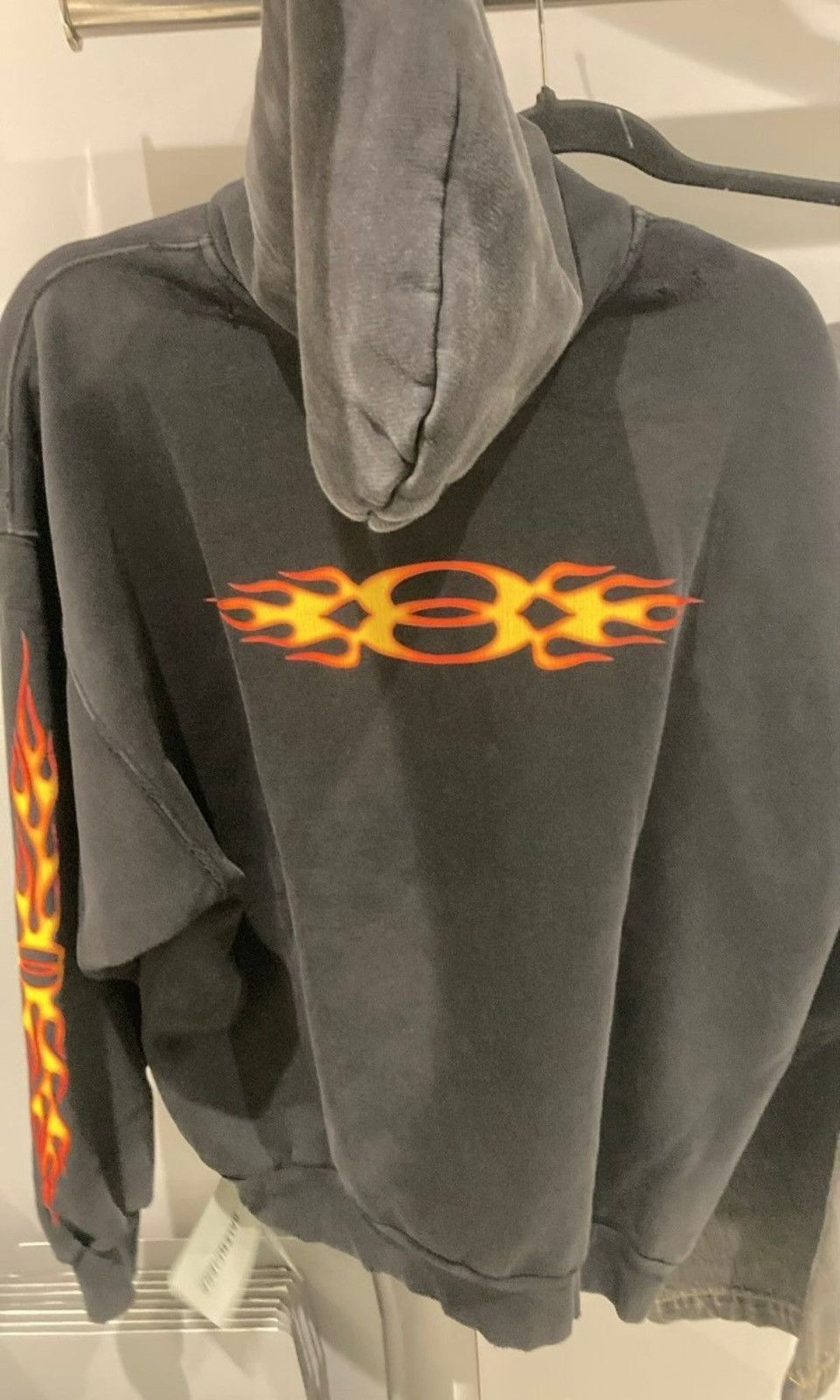 Balenciaga Burning Unity Black Zip Up Hoodie Size US L / EU 52-54 / 3 - 2 Thumbnail