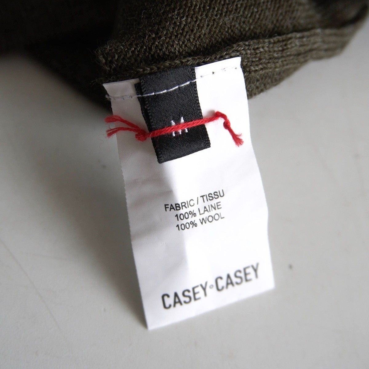 Casey Casey CASEY CASEY S19001 Wool Crew Neck Knit Olive Size M Size US M / EU 48-50 / 2 - 5 Thumbnail
