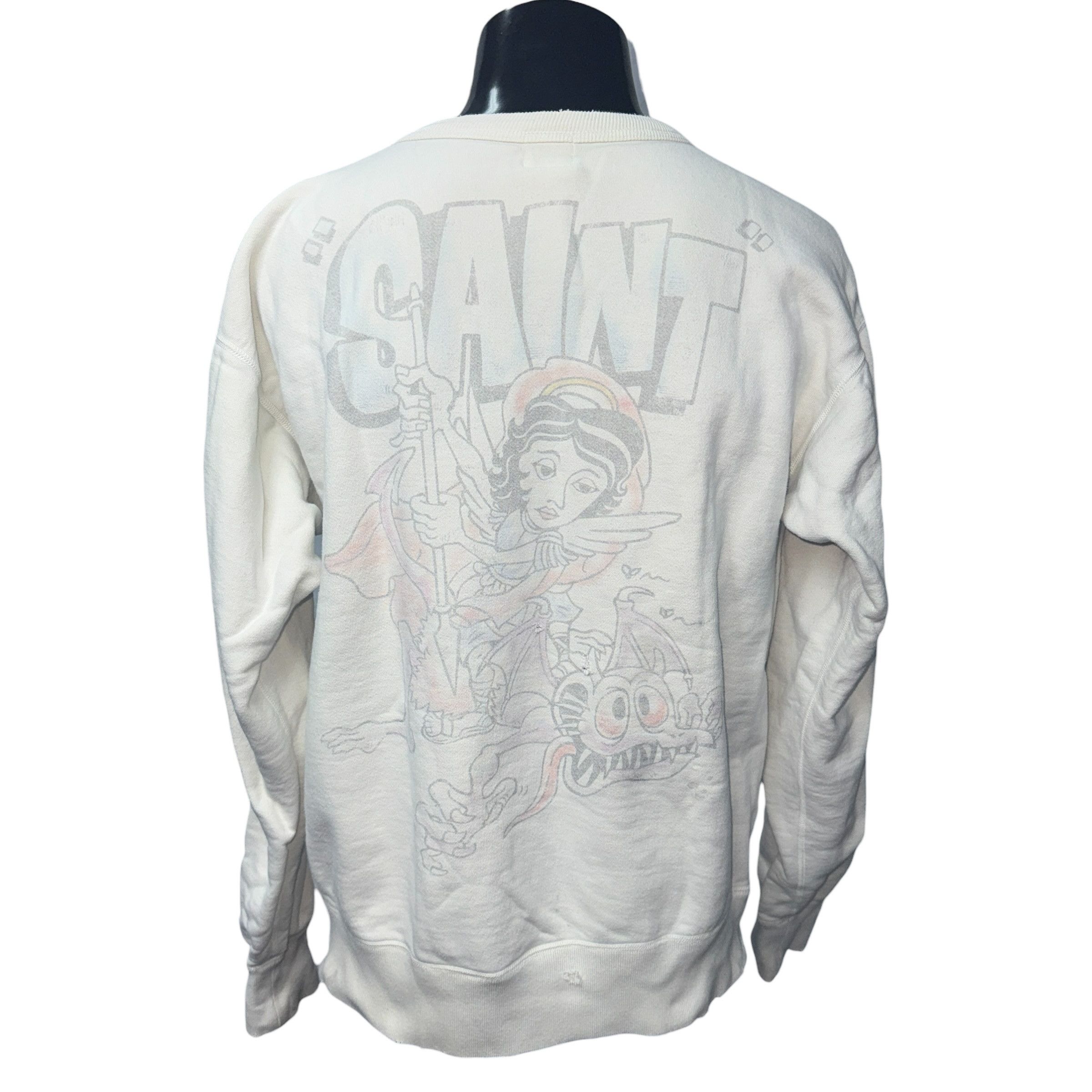 Saint Michael Saint Michael 21SS Sweatshirt White Size M Size US M / EU 48-50 / 2 - 2 Thumbnail