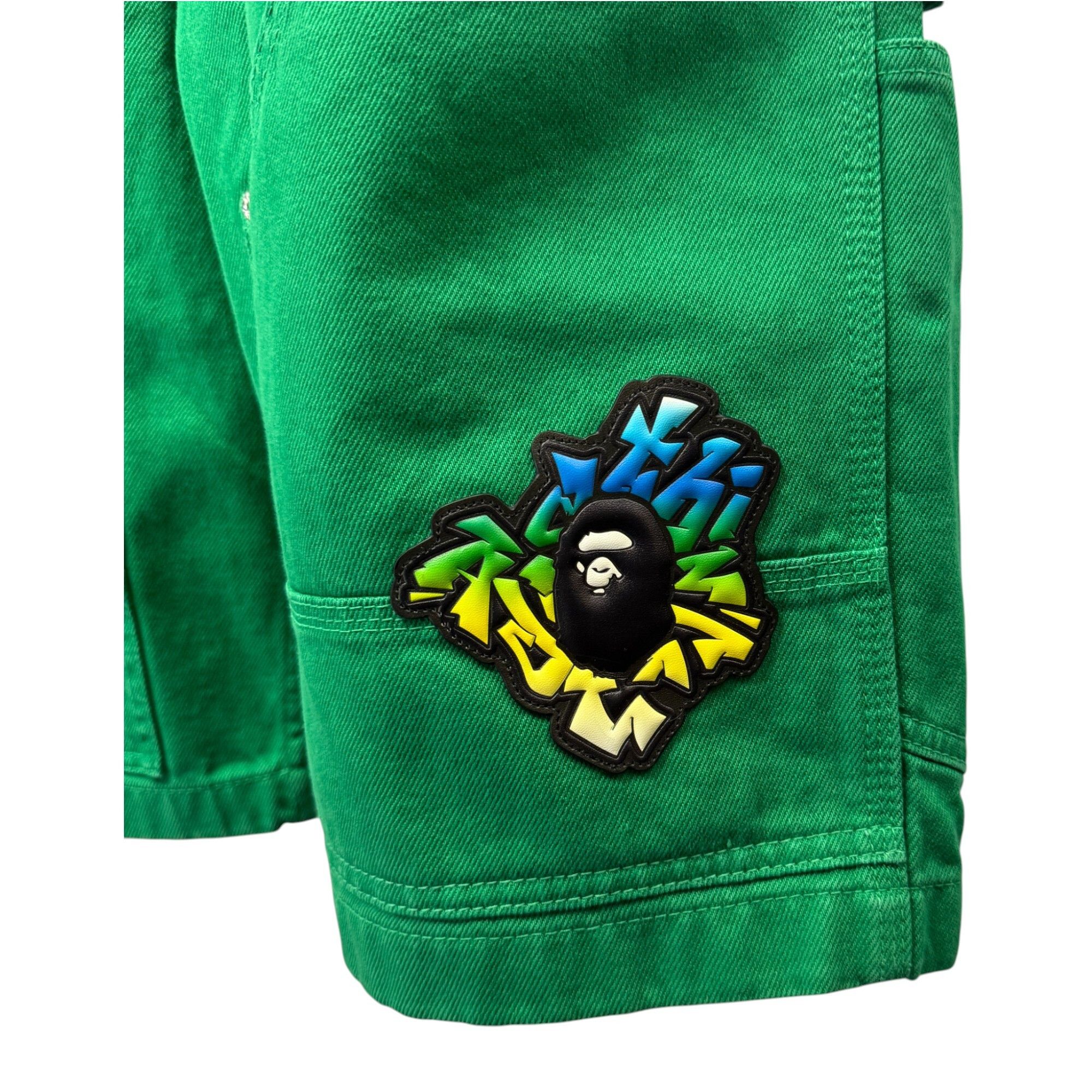 Bape Bape PATCH 2-Tone Washed Work Shorts Size L Size US 34 / EU 50 - 5 Thumbnail