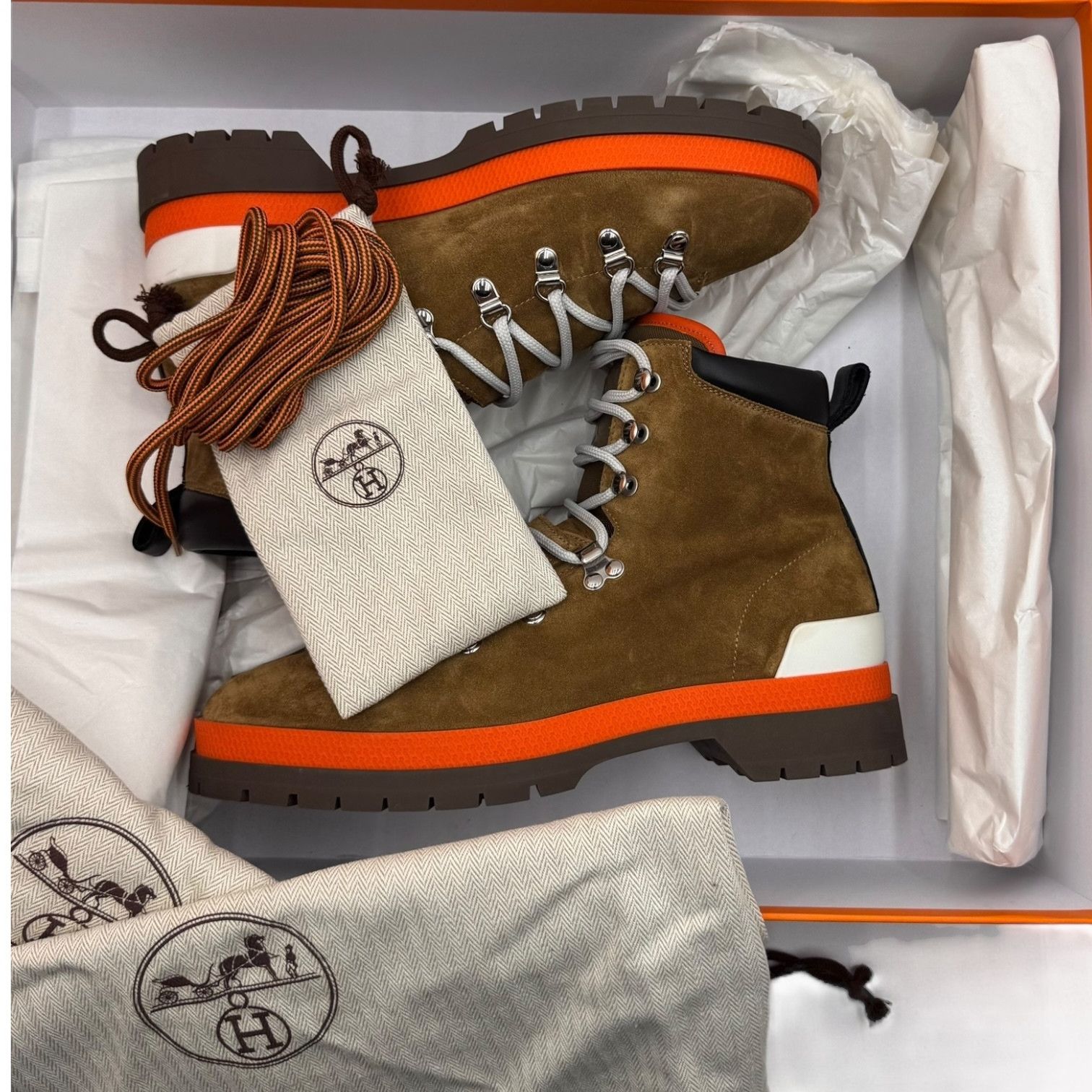 Hermes HERMES "Hike" Short Boots Size US 8.5 / EU 41-42 - 4 Thumbnail