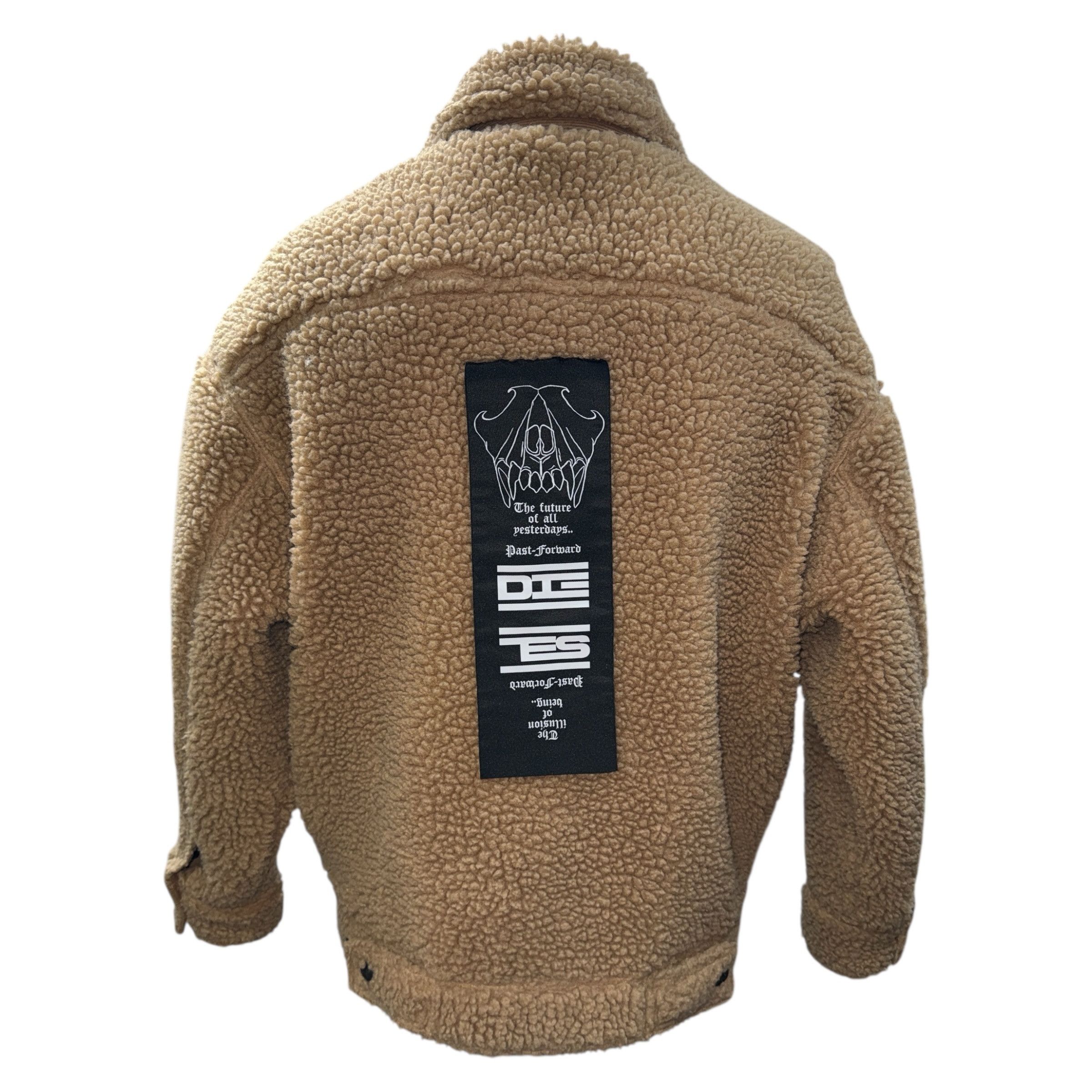 Diesel DIESEL Patchwork Boa Fleece Jacket Check Lining Size XS Size US XS / EU 42 / 0 - 2 Thumbnail