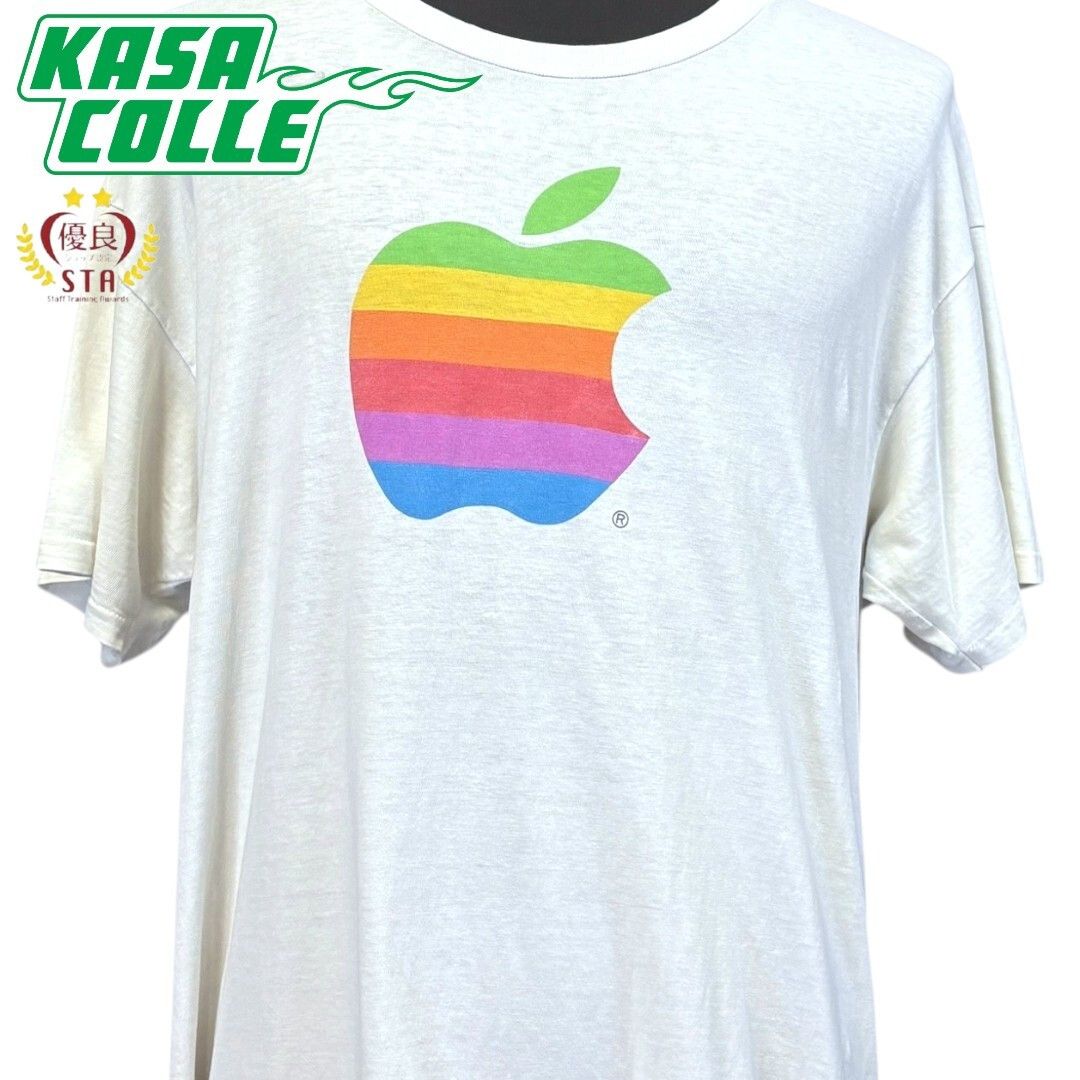 Apple Apple 90s Rainbow Logo The Mac Zone Back Print Tee Size XL Size US XL / EU 56 / 4 - 3 Thumbnail