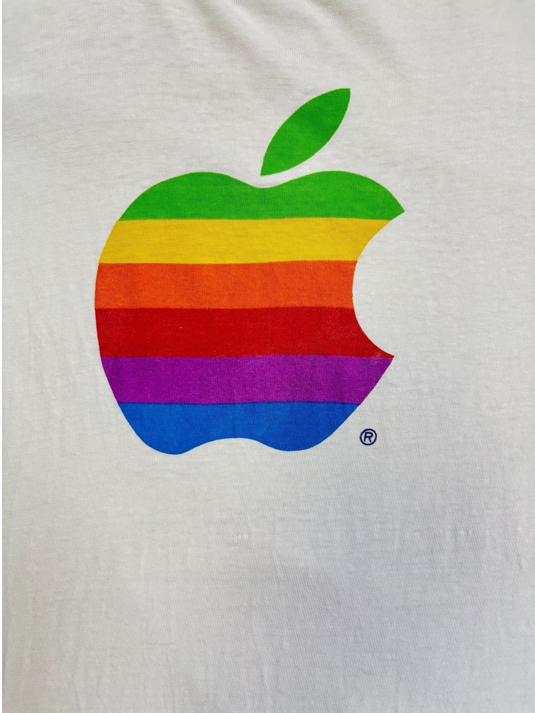 Apple Apple 90s Rainbow Logo The Mac Zone Back Print Tee Size XL Size US XL / EU 56 / 4 - 5 Thumbnail