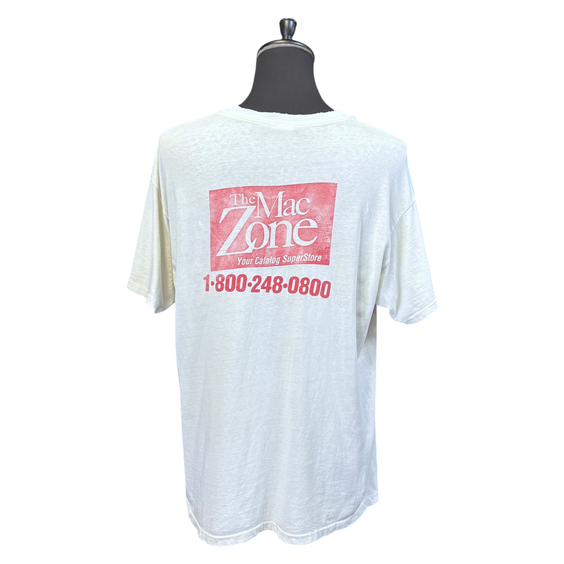 Apple Apple 90s Rainbow Logo The Mac Zone Back Print Tee Size XL Size US XL / EU 56 / 4 - 2 Thumbnail