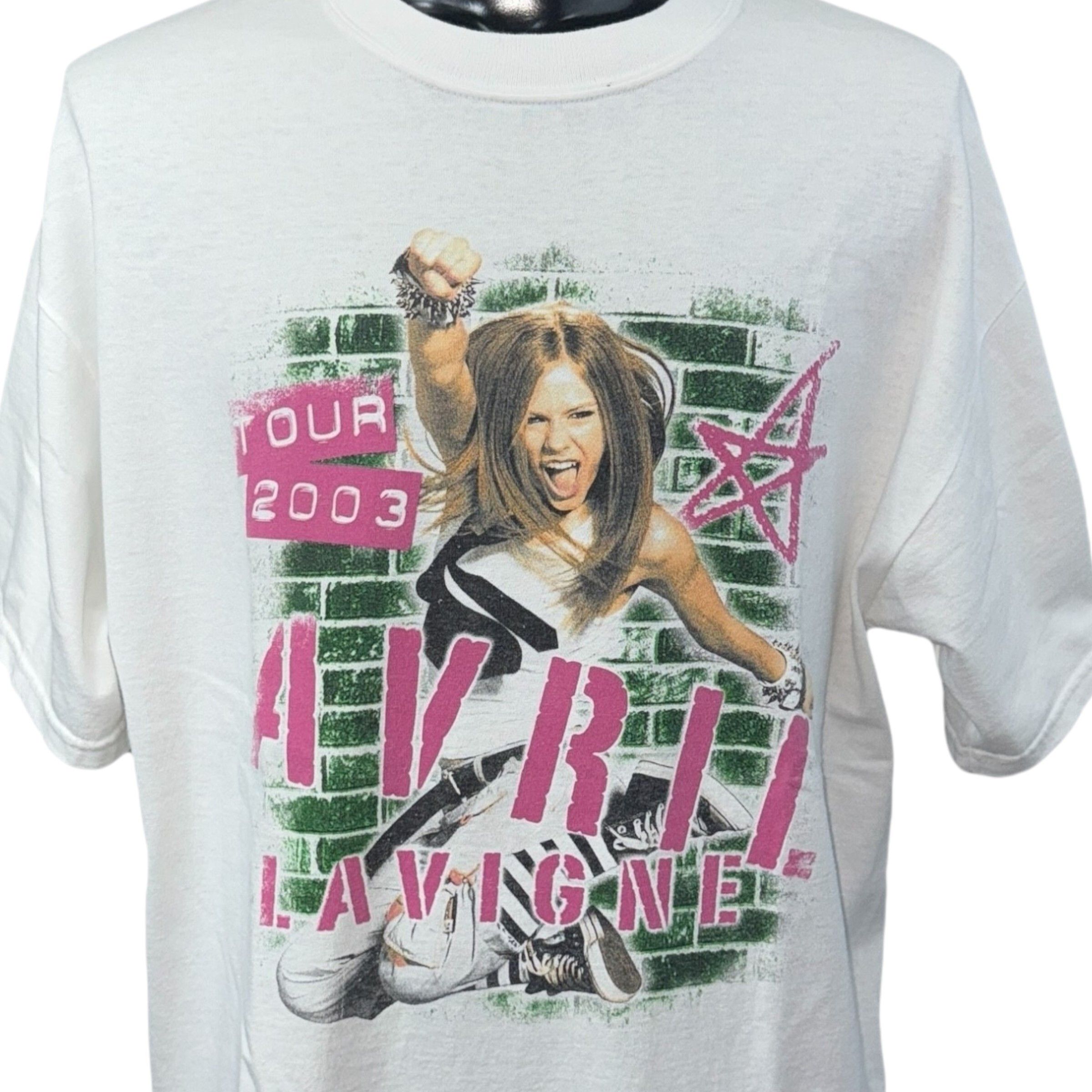 Vintage AVRIL LAVIGNE 2003 Punk Rules Tour Simple Plan Tee Size L Size US L / EU 52-54 / 3 - 3 Thumbnail