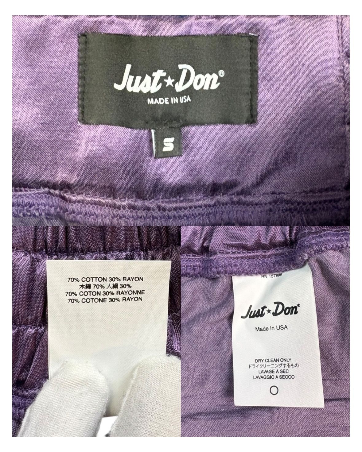 Just Don Just Don Track Pants Purple Size S Size US 30 / EU 46 - 6 Thumbnail