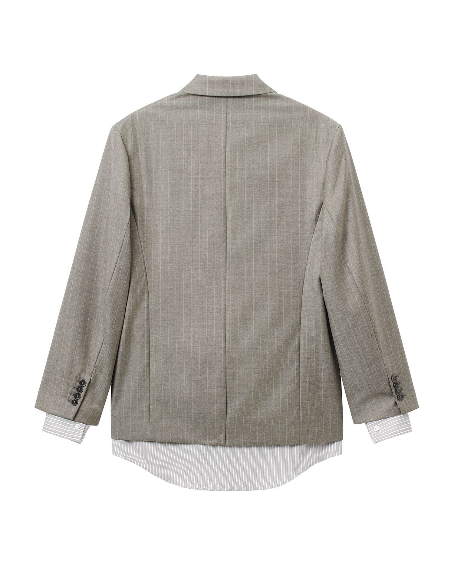 Acne Studios Acne Studios Stripe Spliced Design Blazer Jacket Size S / US 4 / IT 40 - 6 Thumbnail