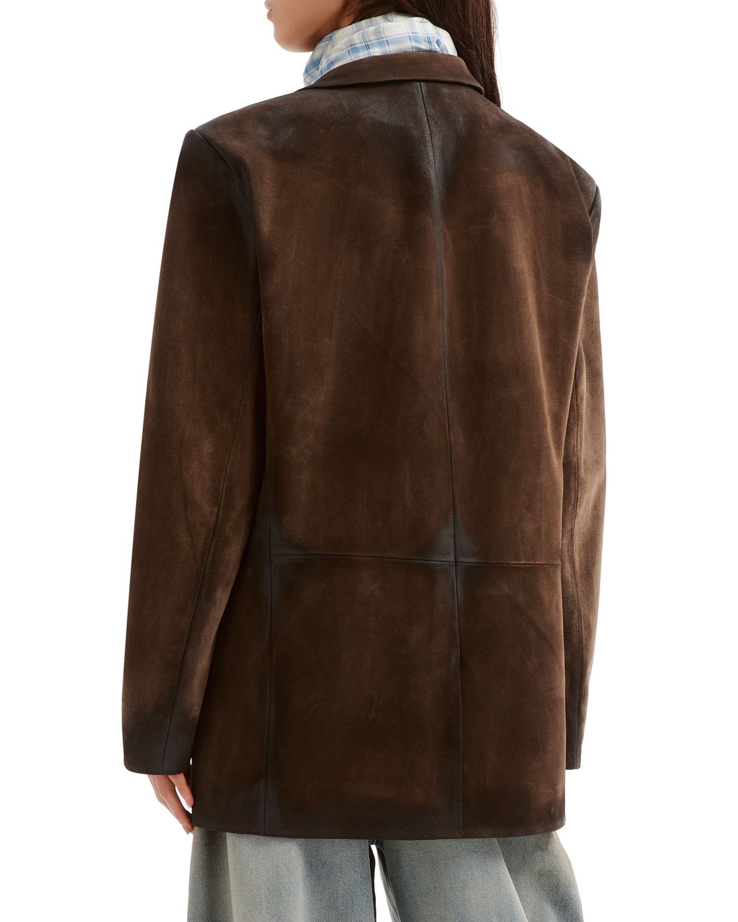 Acne Studios Acne Studios Distressed Design Leather Blazer Jacket Size XXS / US 00 / IT 34 - 4 Thumbnail