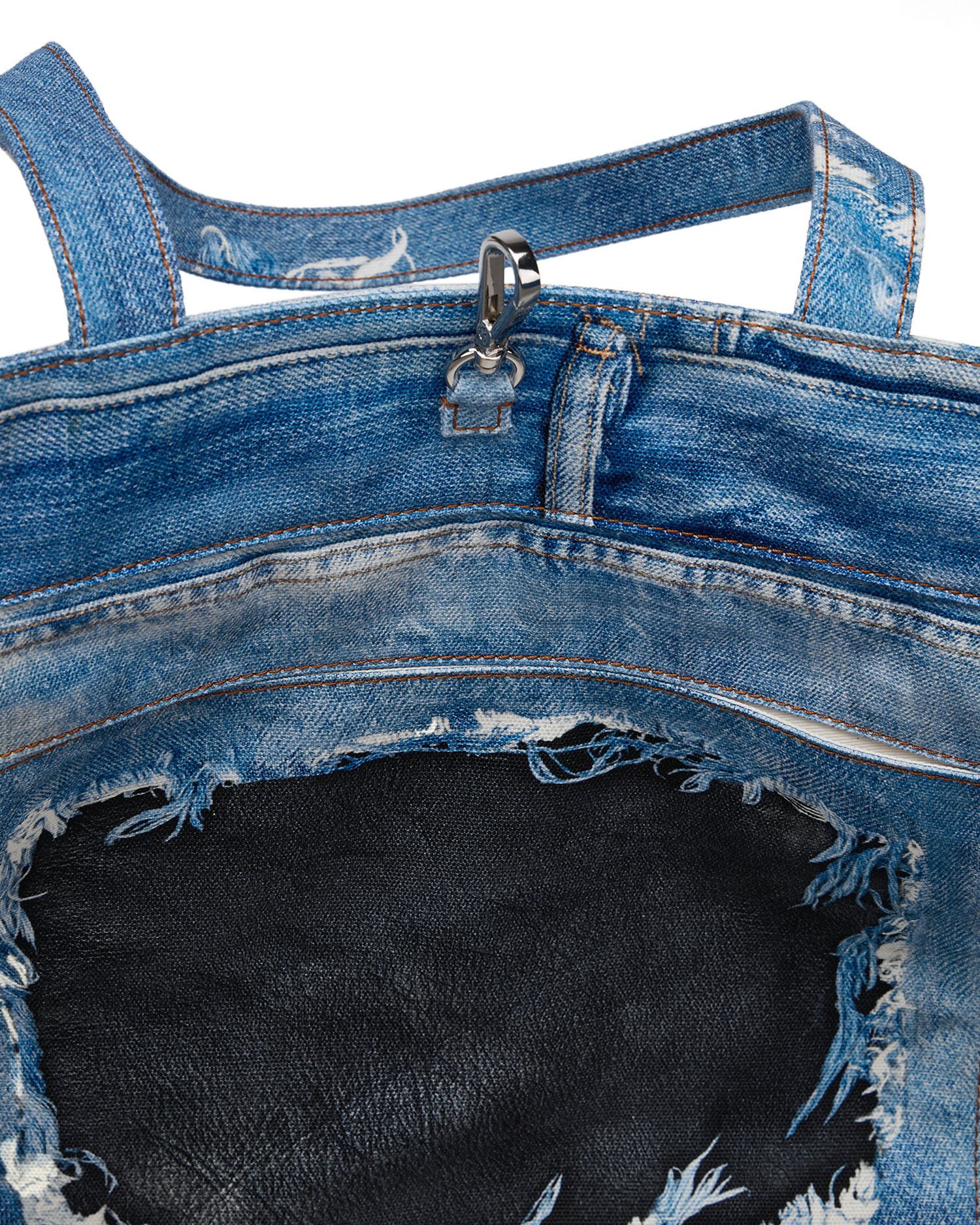 Acne Studios Acne Studios Chain Printed Denim Tote Size ONE SIZE - 7 Thumbnail