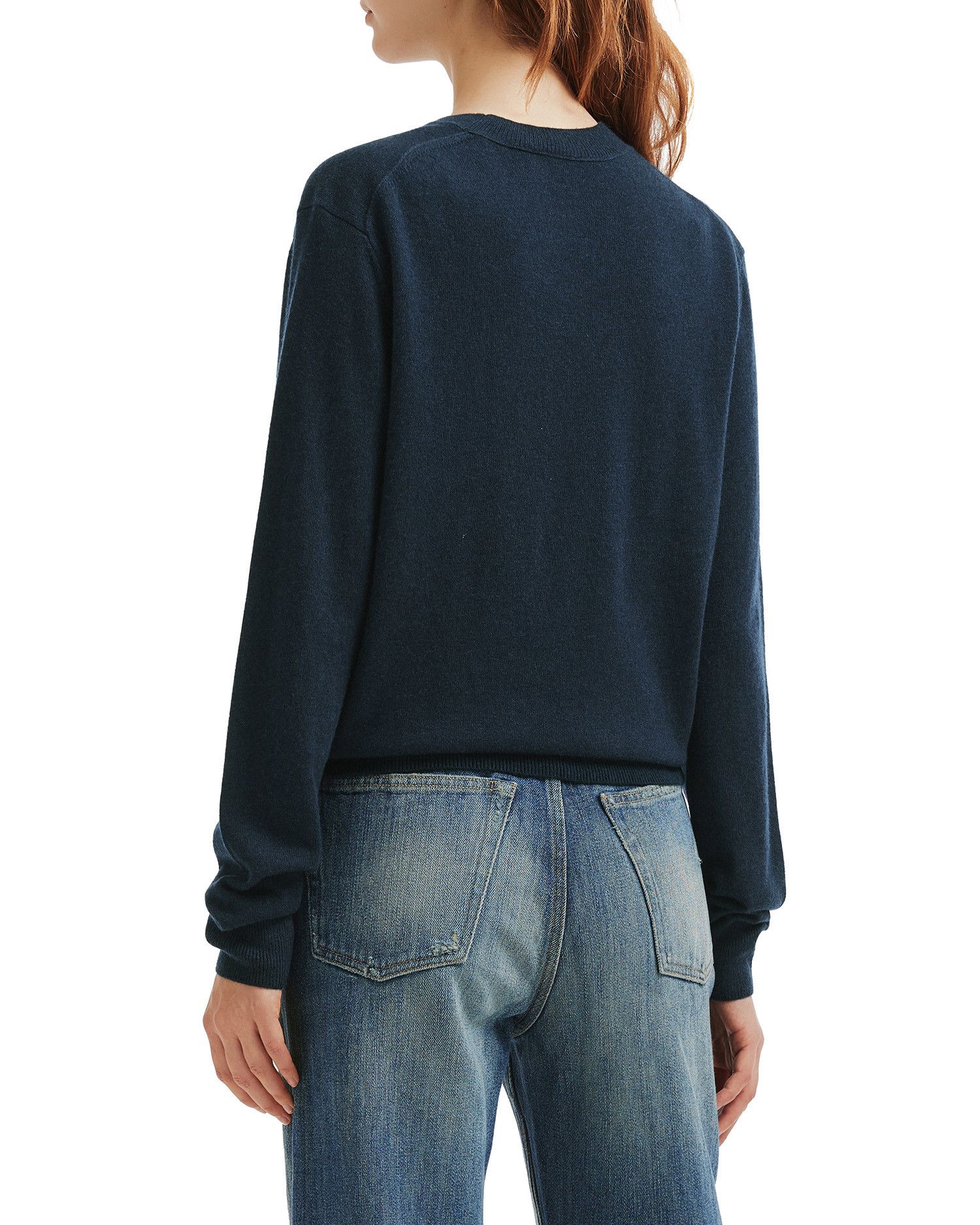 Acne Studios Acne Studios FACE Stitched Detail Crew Neck Knitwear Size XS / US 0-2 / IT 36-38 - 4 Thumbnail