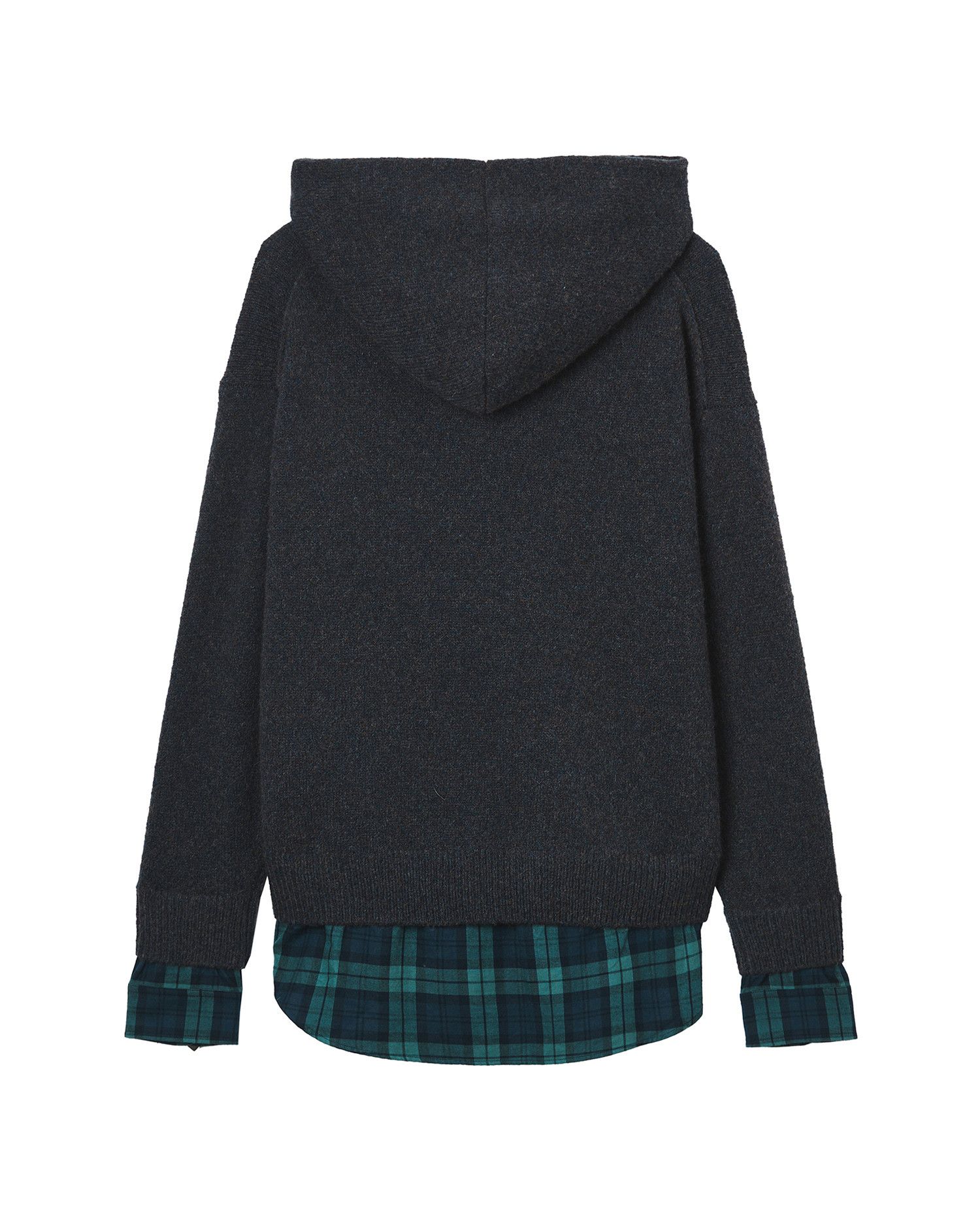 Acne Studios Acne Studios Plaid Spliced Hooded Knitwear Size S / US 4 / IT 40 - 6 Thumbnail