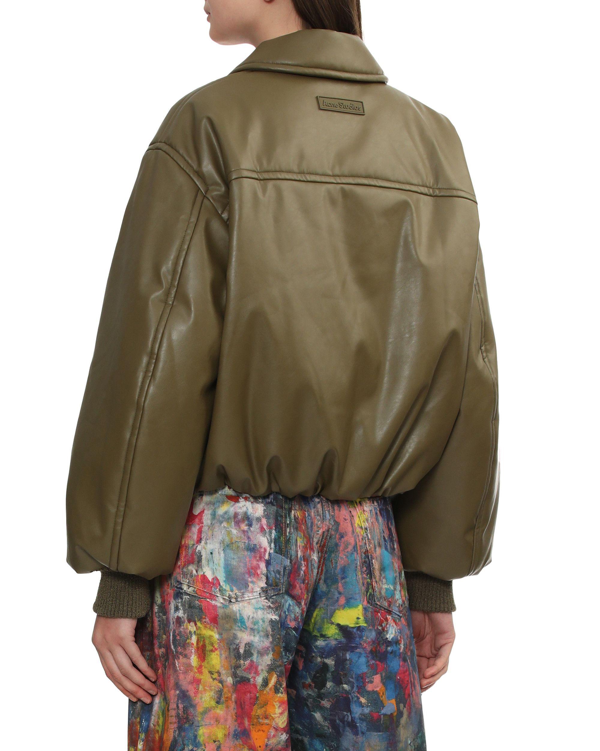 Acne Studios Acne Studios Leather Feel Lapel Zipper Jacket Size M / US 6-8 / IT 42-44 - 4 Thumbnail