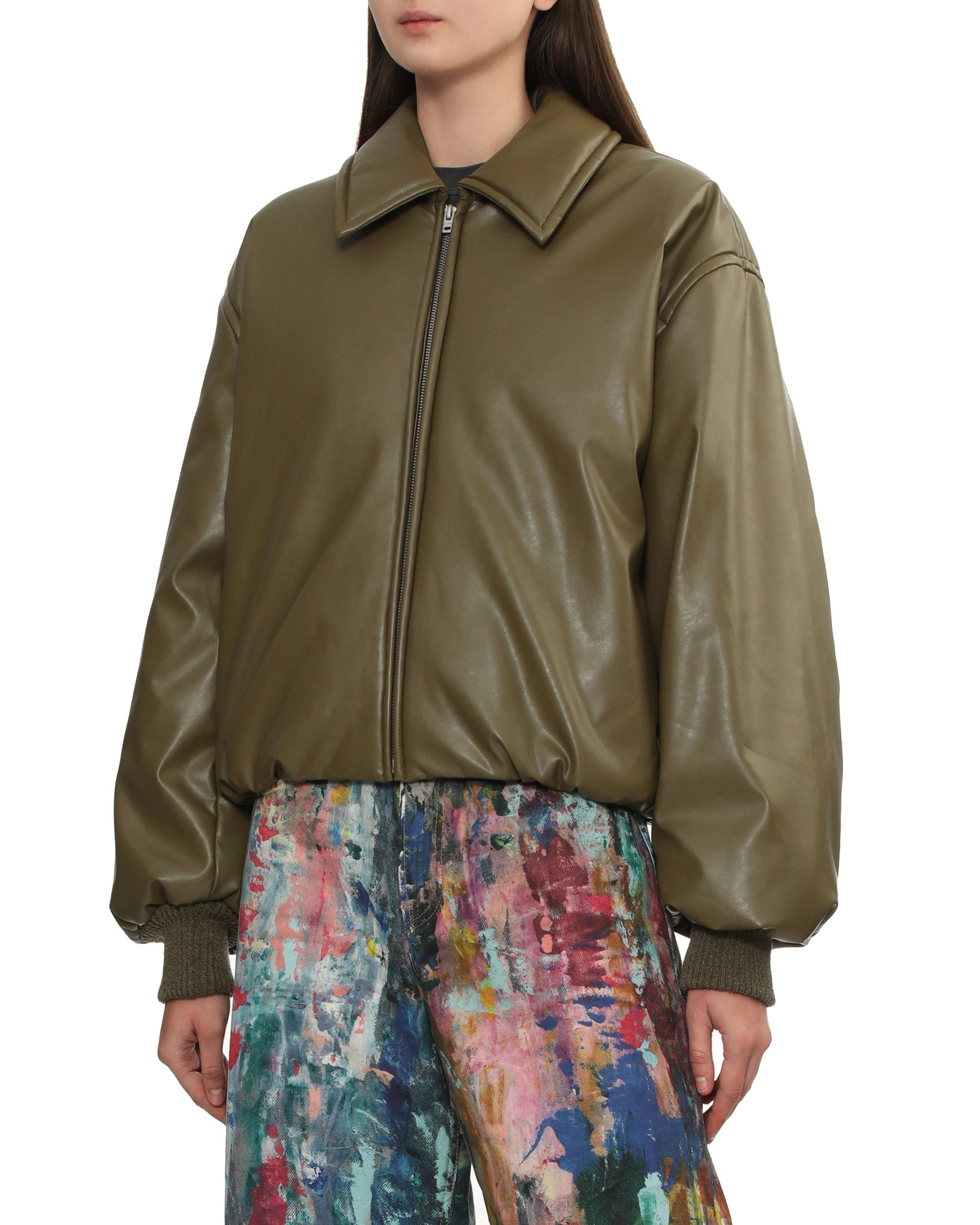 Acne Studios Acne Studios Leather Feel Lapel Zipper Jacket Size M / US 6-8 / IT 42-44 - 3 Thumbnail