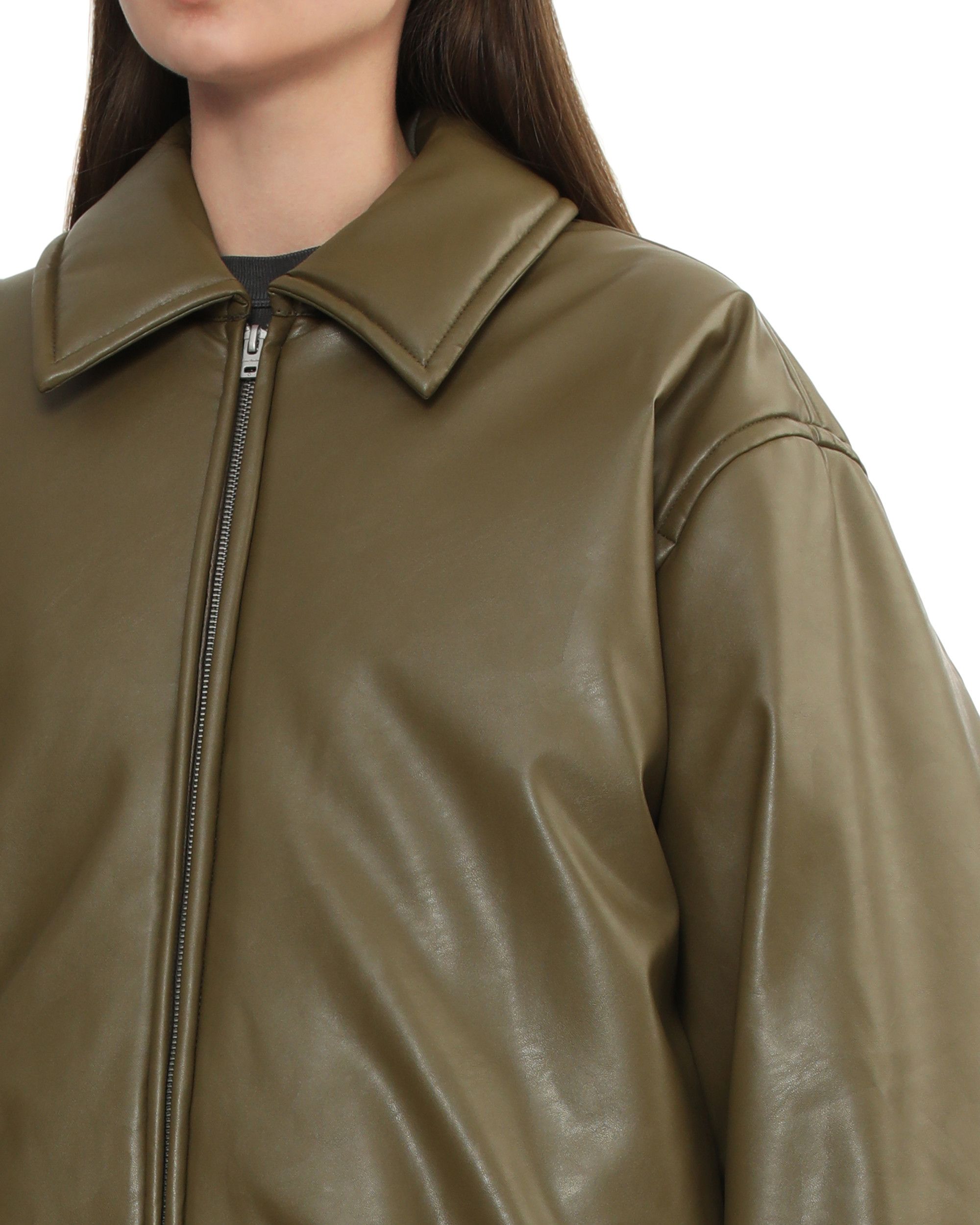 Acne Studios Acne Studios Leather Feel Lapel Zipper Jacket Size M / US 6-8 / IT 42-44 - 5 Thumbnail