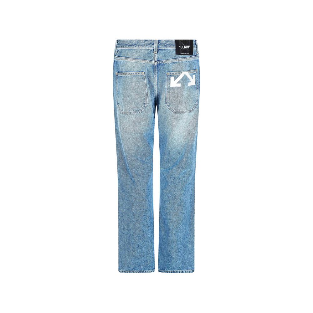 Off-White Off-white BLUE Denim - Regular & Straight-Leg Jeans Size US 30 / EU 46 - 3 Thumbnail