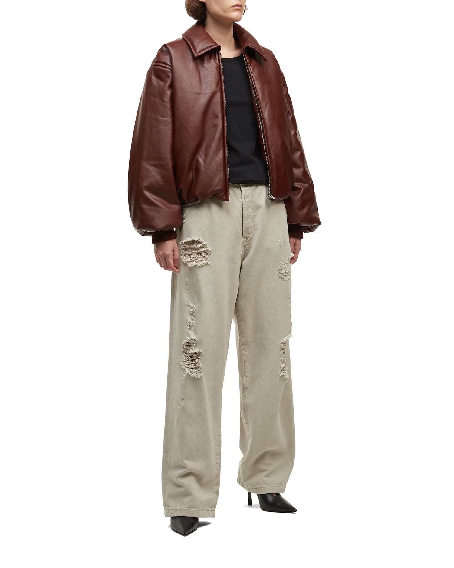 Acne Studios Acne Studios Leather Feel Lapel Jacket Size L / US 10 / IT 46 - 2 Thumbnail