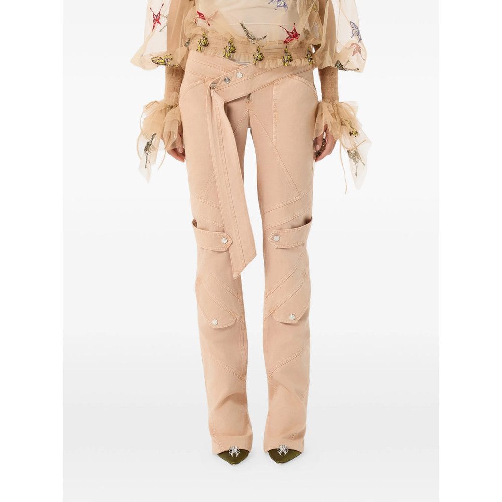 Blumarine Blumarine NEUTRALS Trousers - Flared Trousers Size 27" / US 4 / IT 40 - 5 Thumbnail