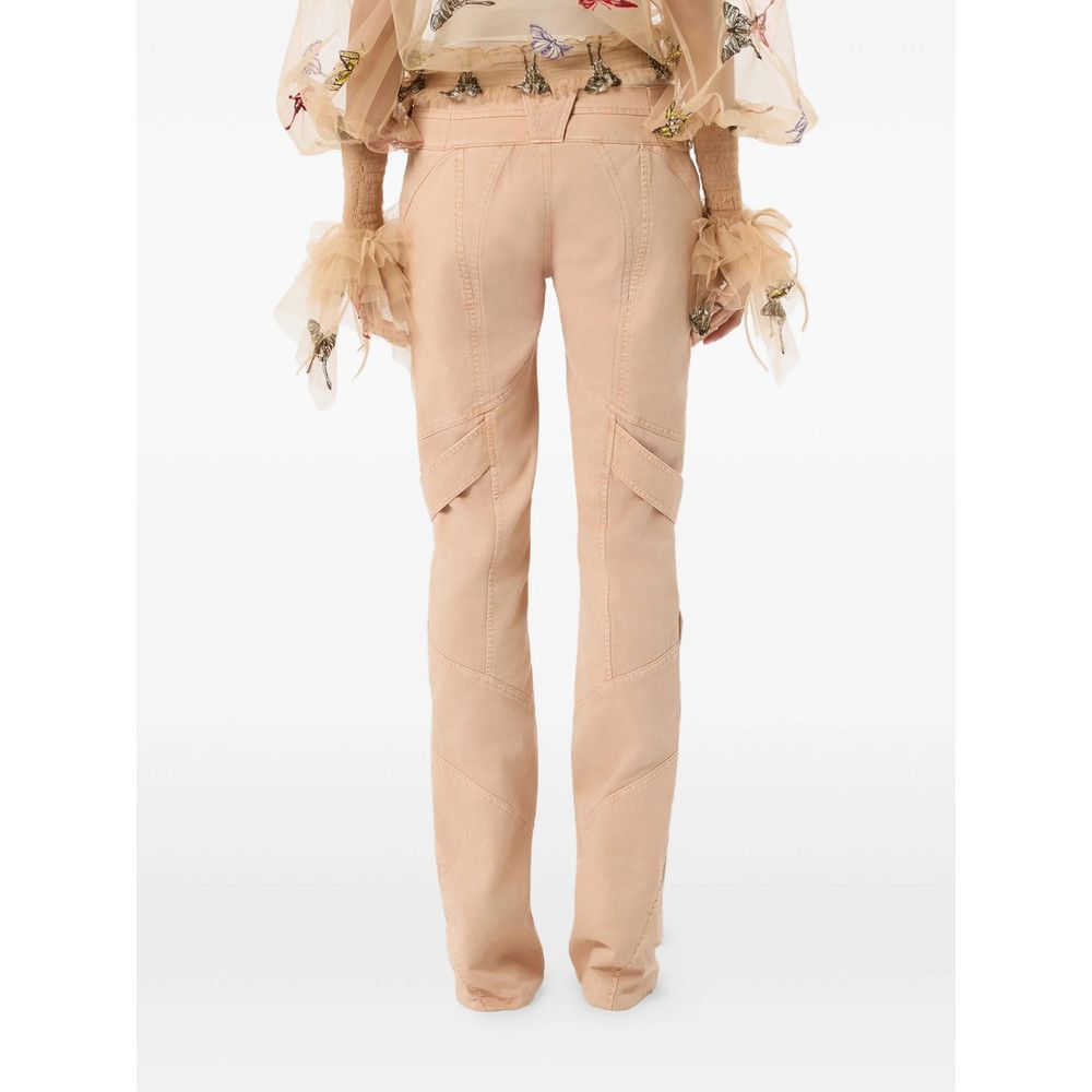 Blumarine Blumarine NEUTRALS Trousers - Flared Trousers Size 27" / US 4 / IT 40 - 3 Thumbnail