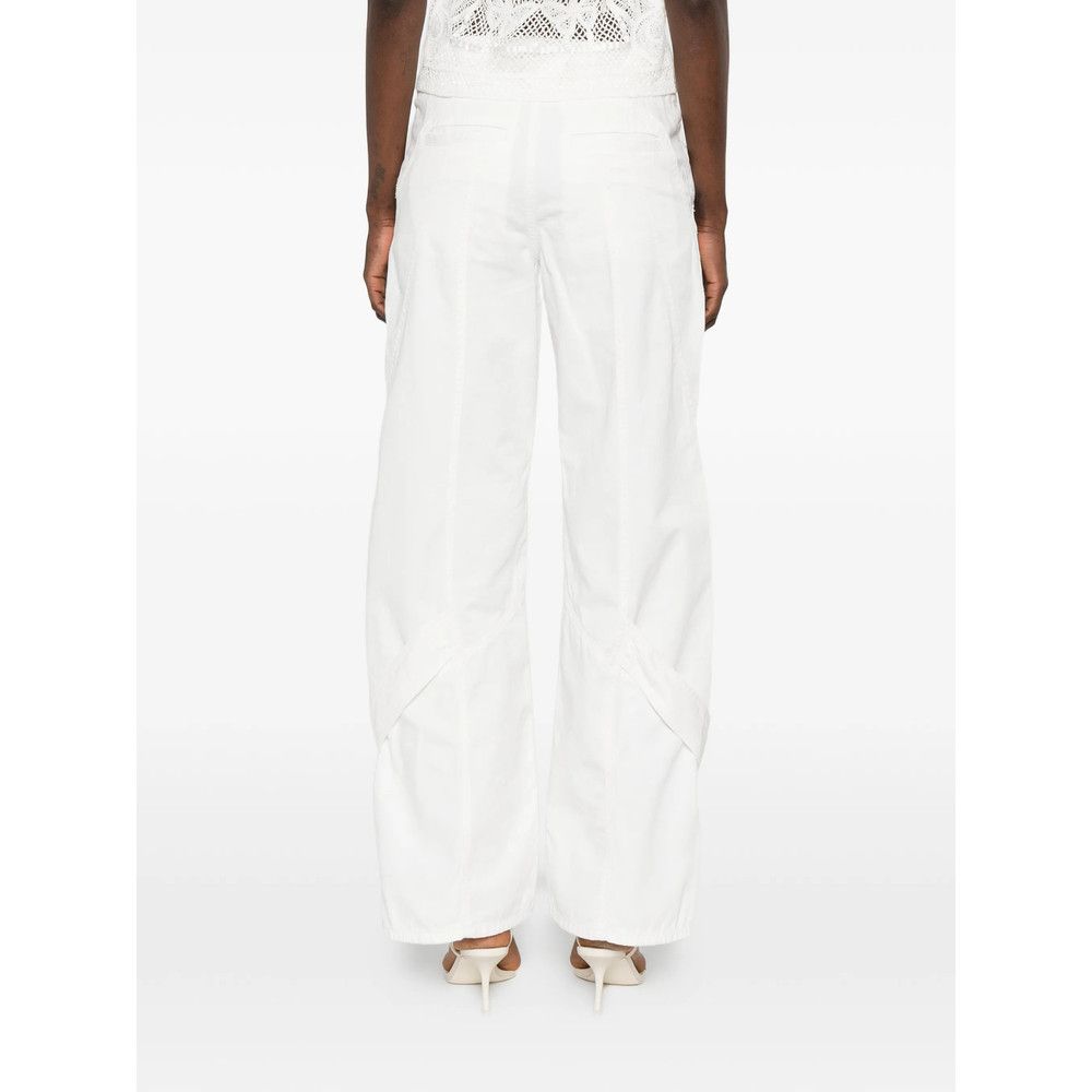Blumarine Blumarine WHITE Trousers - Straight Trousers Size 26" / US 2 / IT 38 - 3 Thumbnail