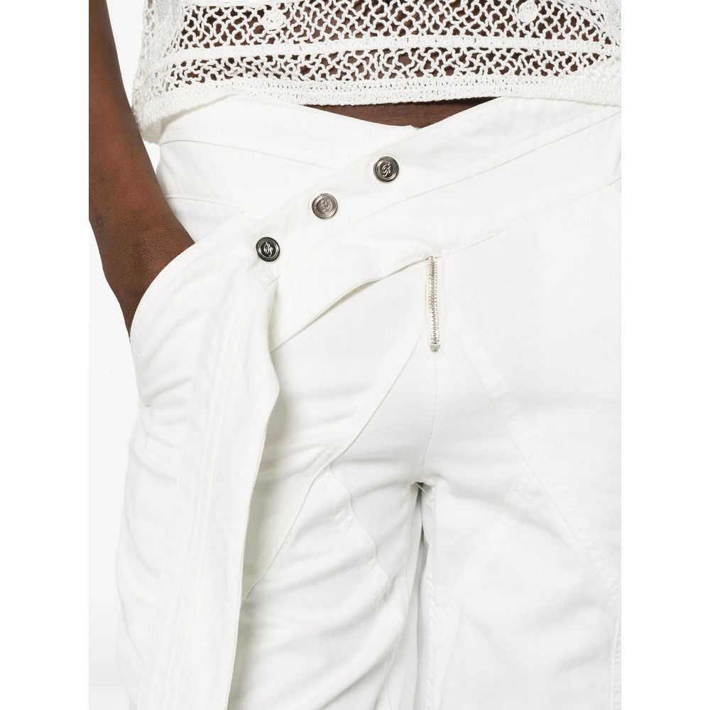 Blumarine Blumarine WHITE Trousers - Straight Trousers Size 28" / US 6 / IT 42 - 2 Thumbnail
