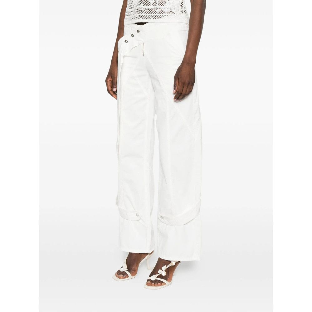 Blumarine Blumarine WHITE Trousers - Straight Trousers Size 28" / US 6 / IT 42 - 4 Thumbnail