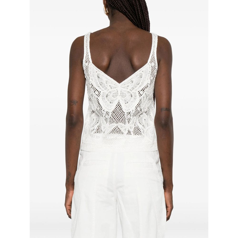 Blumarine Blumarine WHITE Tops - Vests & Tank Tops Size M / US 6-8 / IT 42-44 - 4 Thumbnail