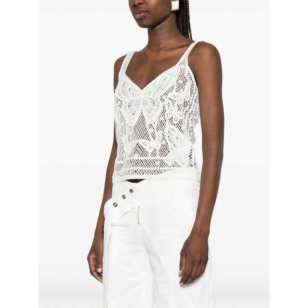 Blumarine Blumarine WHITE Tops - Vests & Tank Tops Size M / US 6-8 / IT 42-44 - 5 Thumbnail