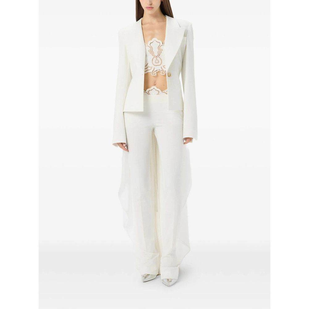 Blumarine Blumarine WHITE Trousers - Straight Trousers Size 26" / US 2 / IT 38 - 4 Thumbnail