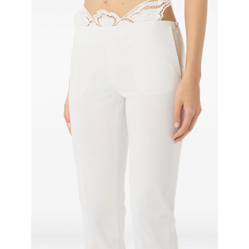 Blumarine Blumarine WHITE Trousers - Straight Trousers Size 28" / US 6 / IT 42 - 5 Thumbnail