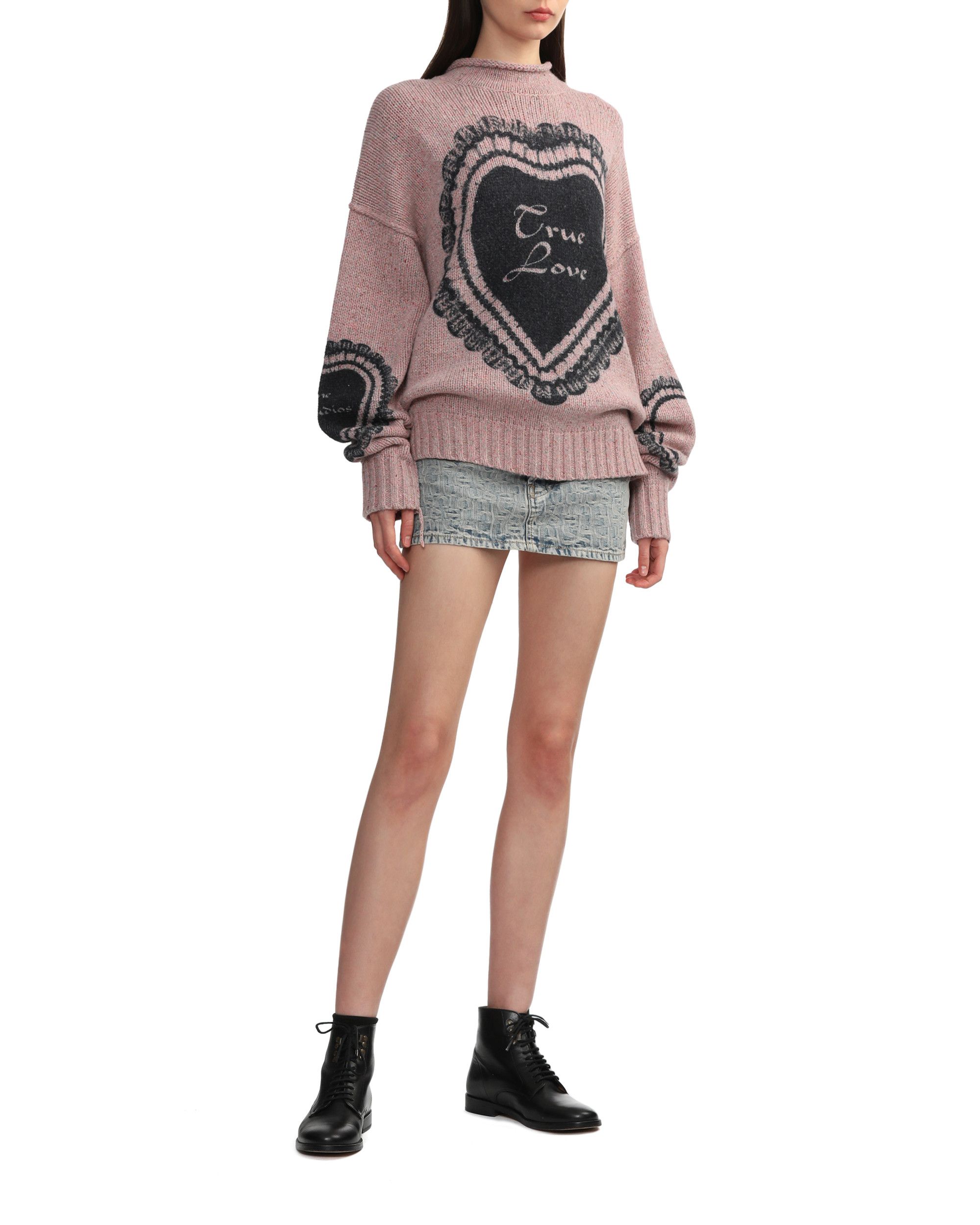 Acne Studios Acne Studios Ornament Text Heart Inset Floral Knitwear Size XS / US 0-2 / IT 36-38 - 2 Thumbnail