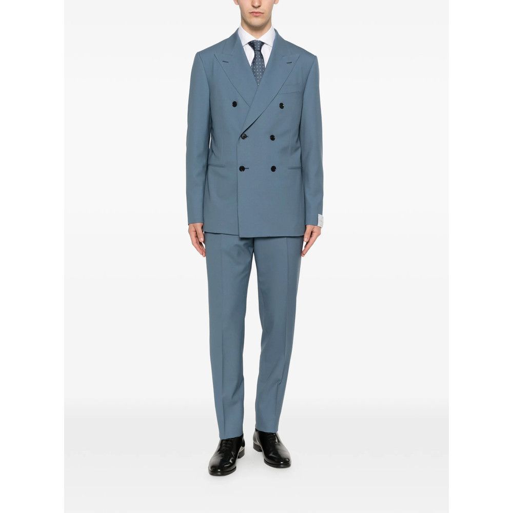 Caruso Caruso BLUE Suits - Double Breasted Suits Size US L / EU 52-54 / 3 - 4 Thumbnail