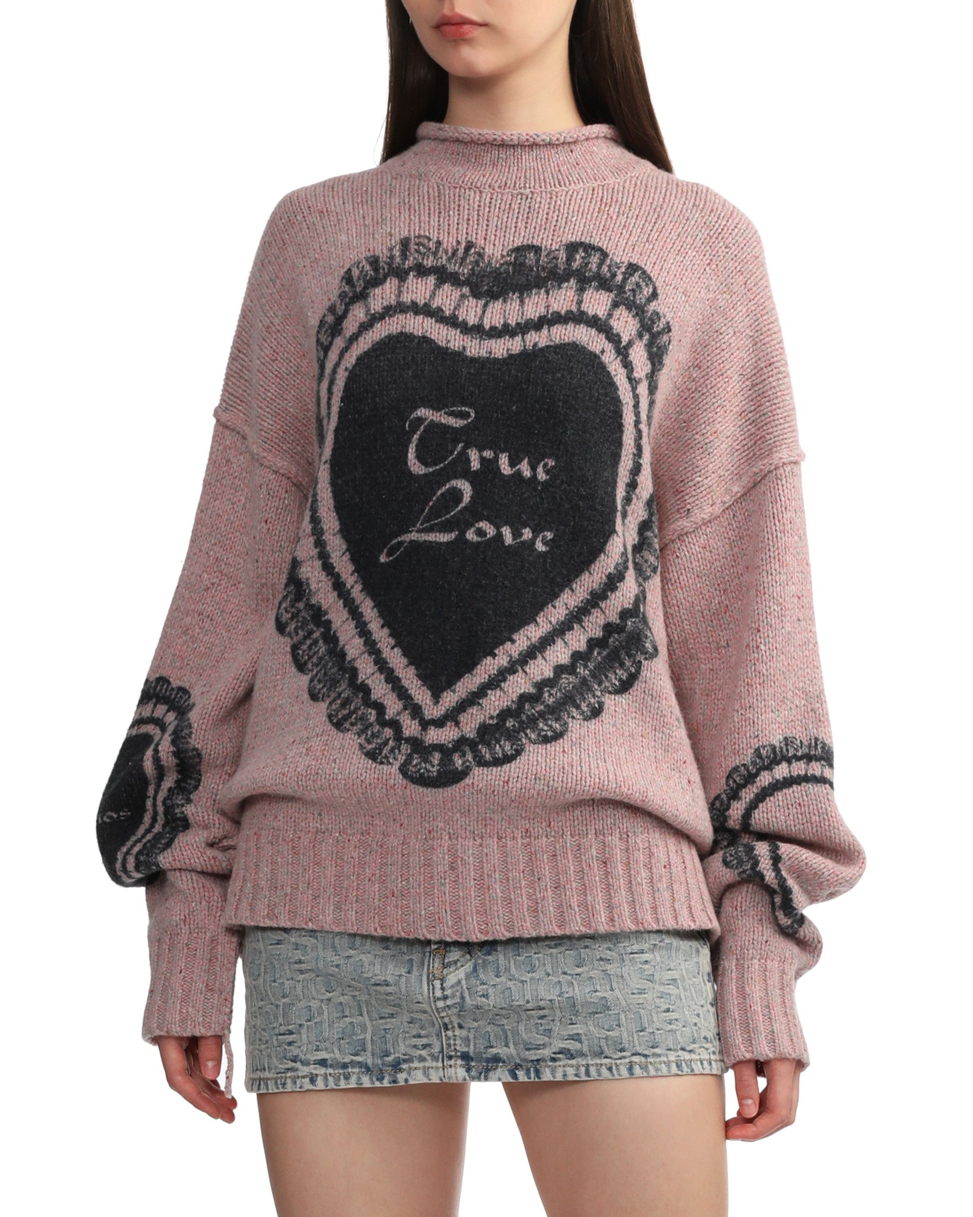 Acne Studios Acne Studios Ornament Text Heart Inset Floral Knitwear Size S / US 4 / IT 40 - 3 Thumbnail