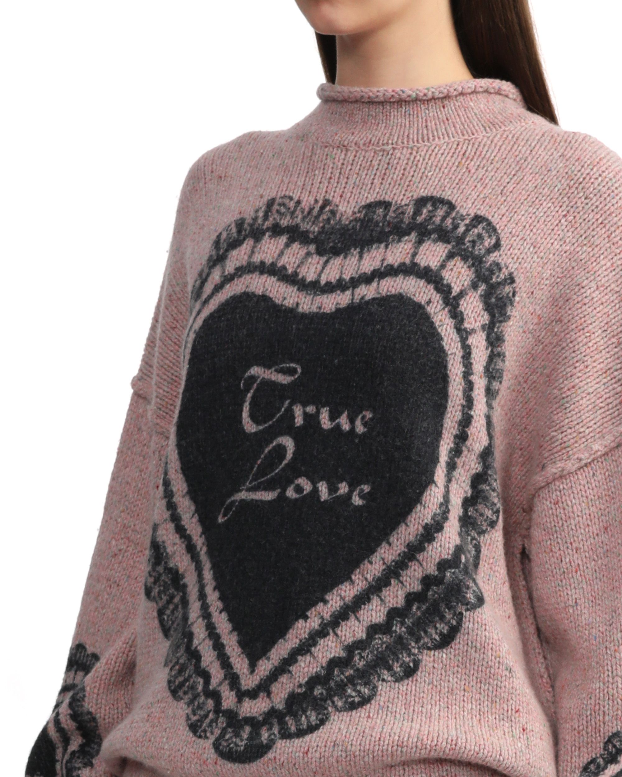 Acne Studios Acne Studios Ornament Text Heart Inset Floral Knitwear Size S / US 4 / IT 40 - 5 Thumbnail