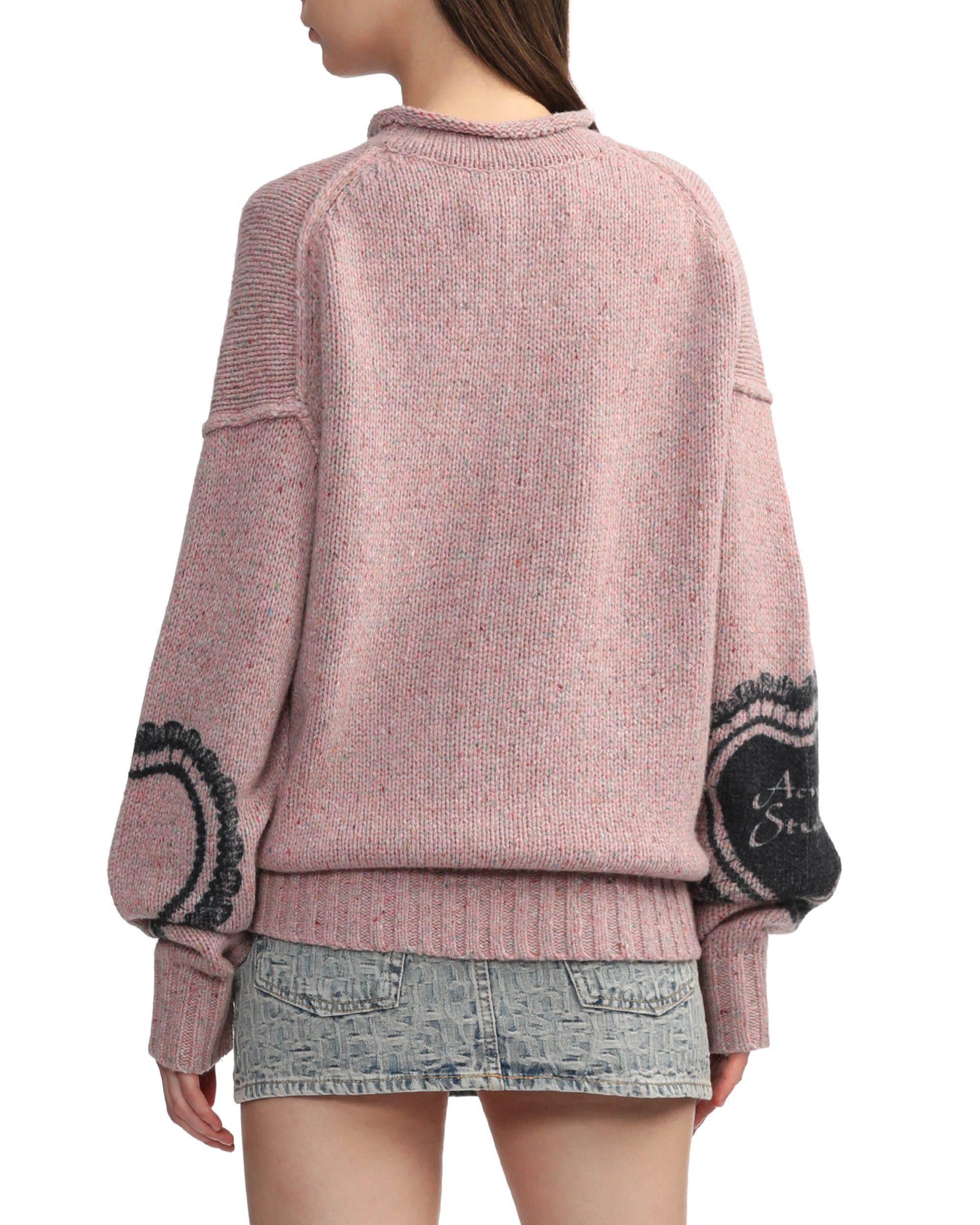 Acne Studios Acne Studios Ornament Text Heart Inset Floral Knitwear Size S / US 4 / IT 40 - 4 Thumbnail
