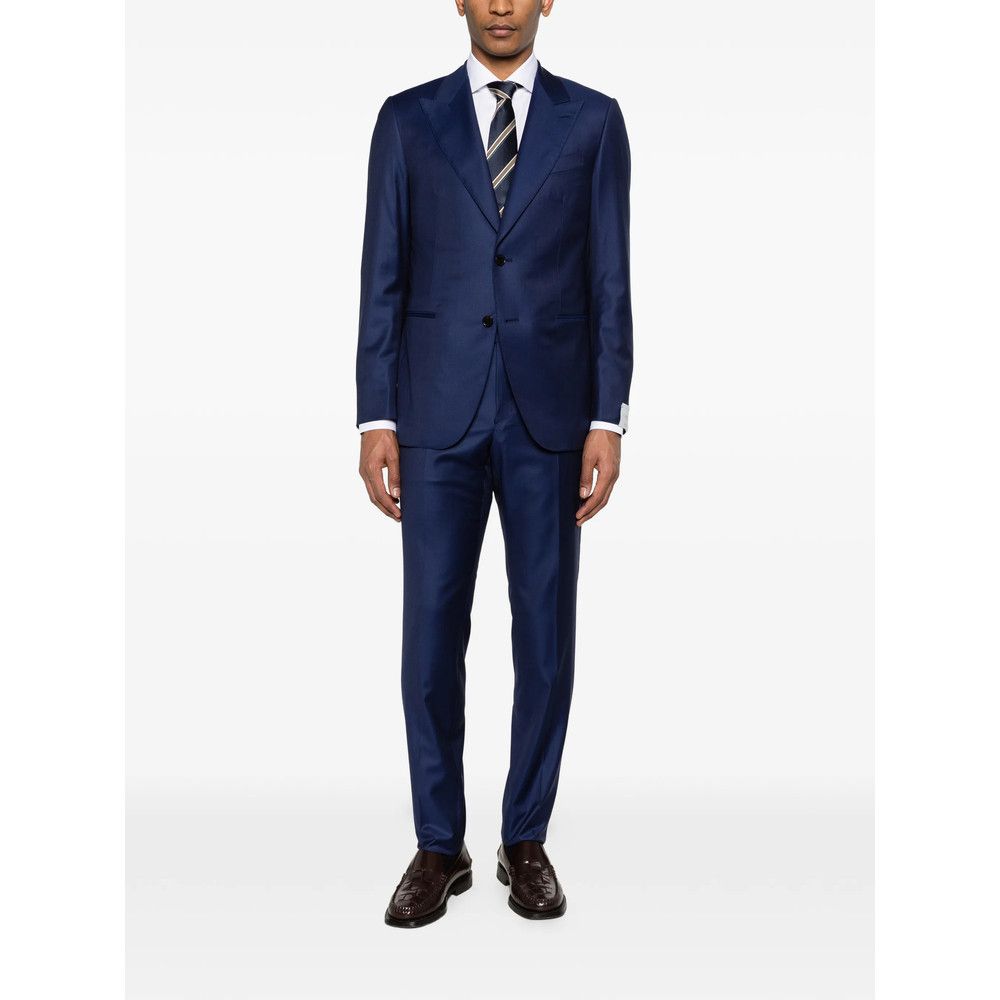 Caruso Caruso BLUE Suits - Single Breasted Suits Size US M / EU 48-50 / 2 - 2 Thumbnail