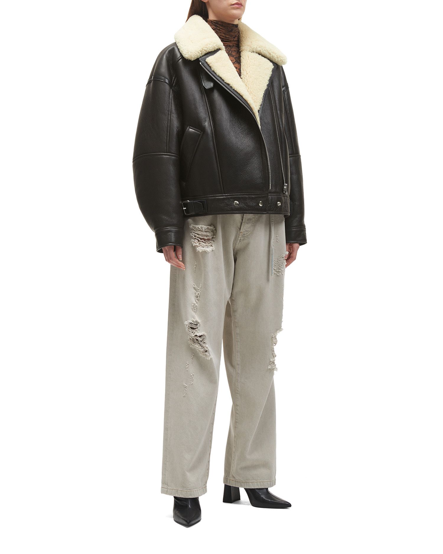 Acne Studios Acne Studios Shearling Biker Jacket Size M / US 6-8 / IT 42-44 - 2 Thumbnail