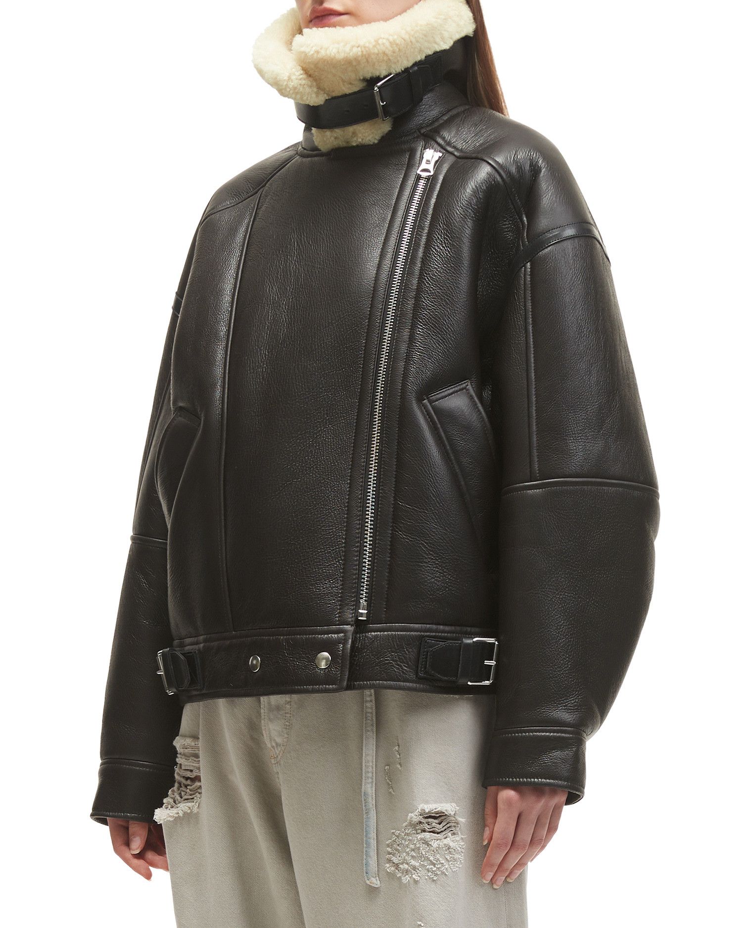 Acne Studios Acne Studios Shearling Biker Jacket Size M / US 6-8 / IT 42-44 - 3 Thumbnail