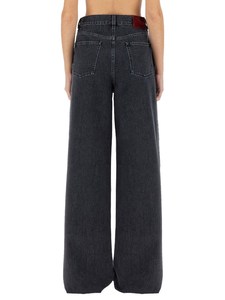Gucci GUCCI WIDE LEG DENIM PANTS - CHARCOAL (JEANS 27) Size 27" / US 4 / IT 40 - 3 Thumbnail