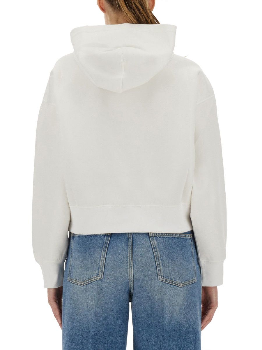 Gucci GUCCI PRINTED COTTON HOODIE - WHITE Size XS / US 0-2 / IT 36-38 - 3 Thumbnail