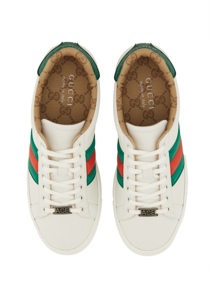 Gucci GUCCI SNEAKER "ACE" - WHITE (UK 5) Size US 6 / EU 39 - 3 Thumbnail