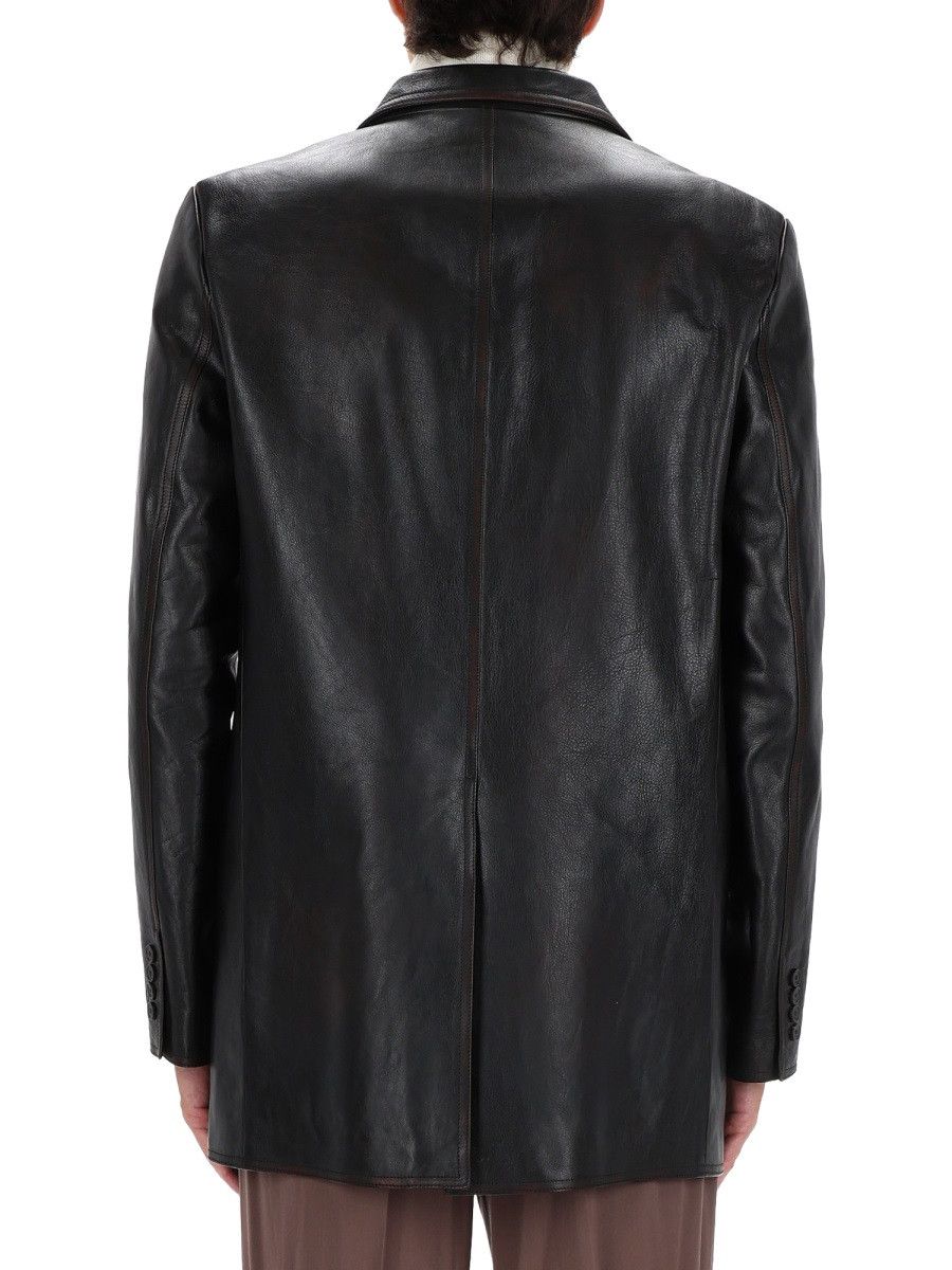 Gucci GUCCI LEATHER JACKET - BLACK (IT 52) Size US XL / EU 56 / 4 - 3 Thumbnail