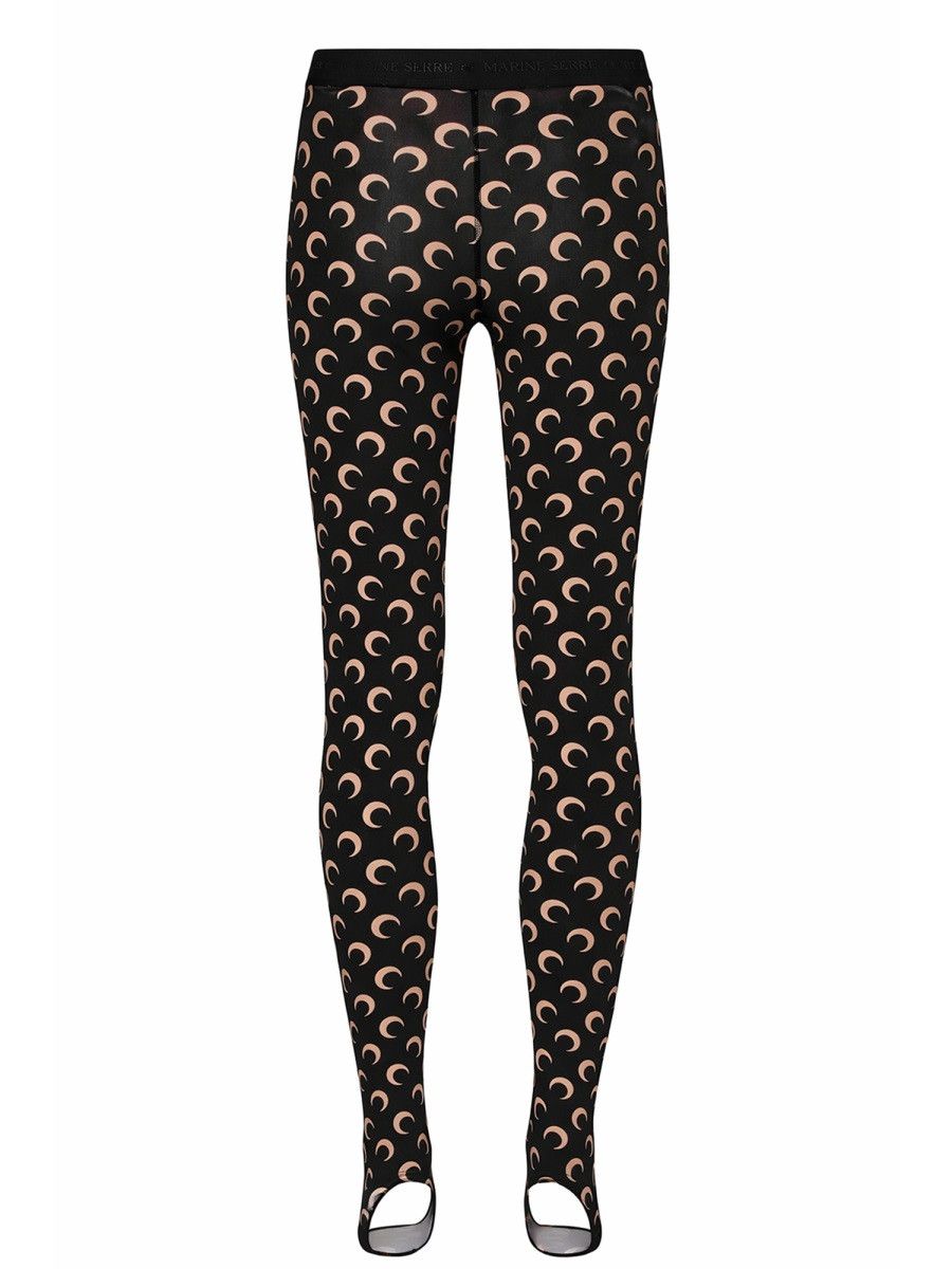 Marine Serre MARINE SERRE "MOON" LEGGINGS - BLACK Size 30" / US 8 / IT 44 - 2 Thumbnail